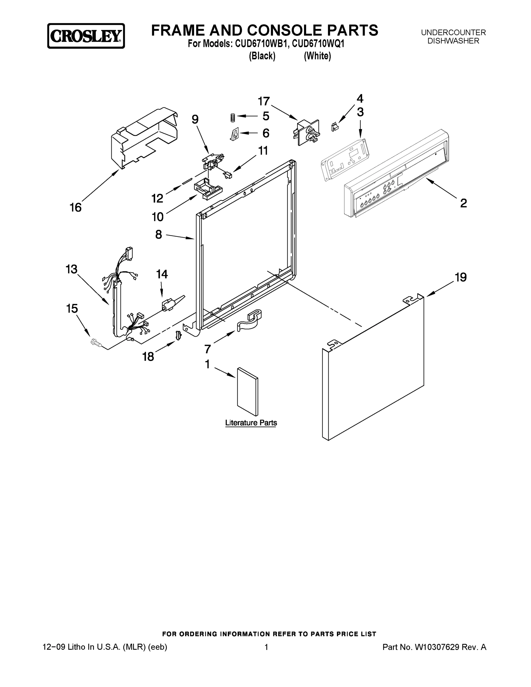 01 - FRAME AND CONSOLE PARTS