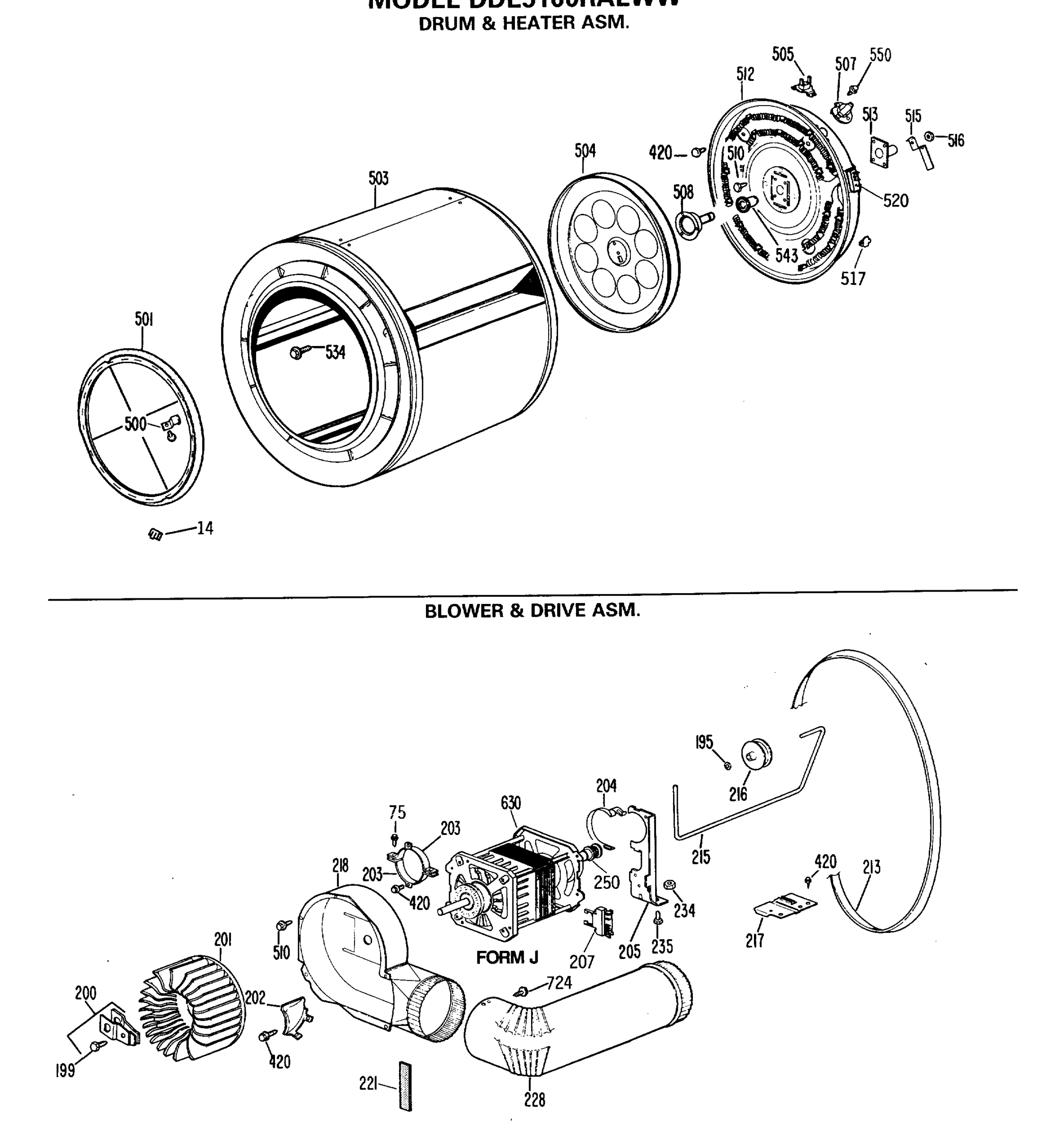 DRUM & HEATER ASM.
