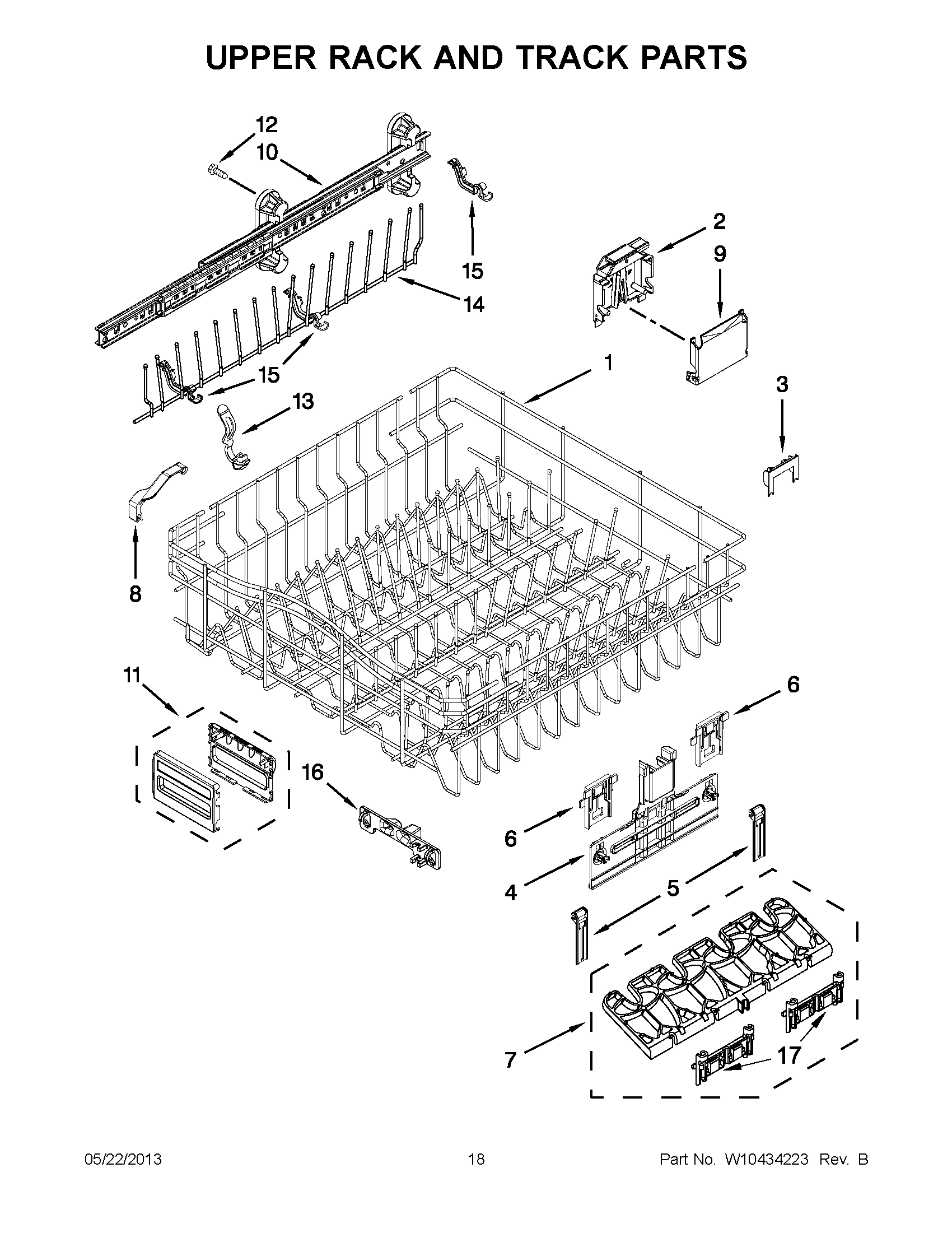 09 - UPPER RACK AND TRACK PARTS