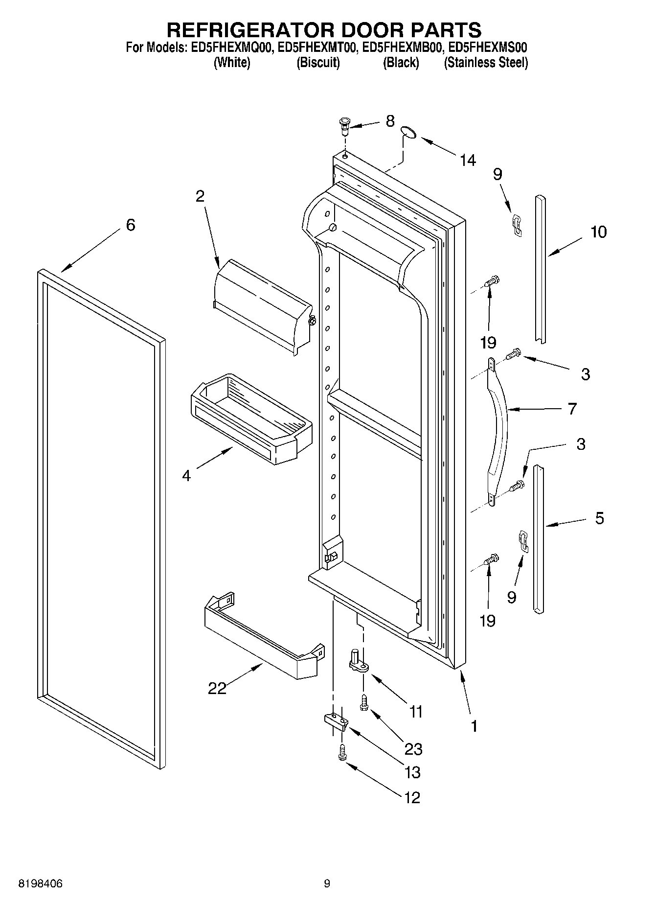06 - REFRIGERATOR DOOR PARTS