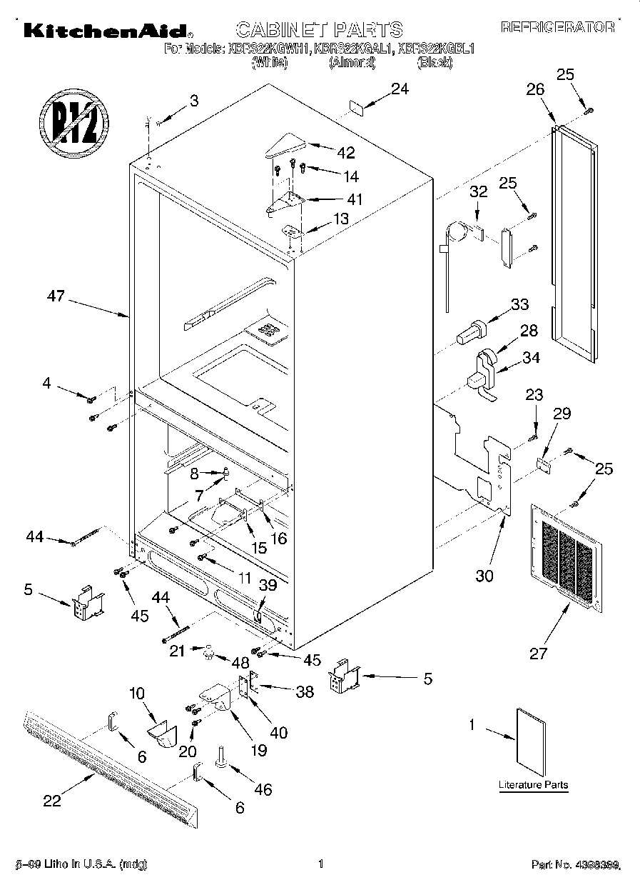 01 - CABINET, LITERATURE