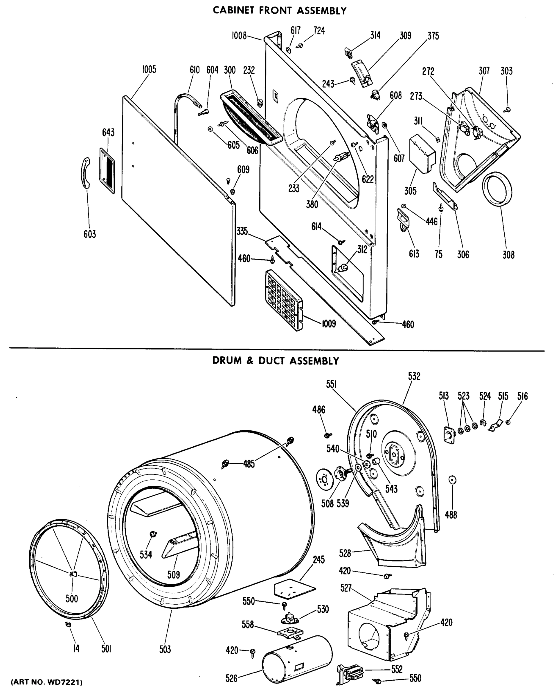 CABINET FRONT ASSEMBLY