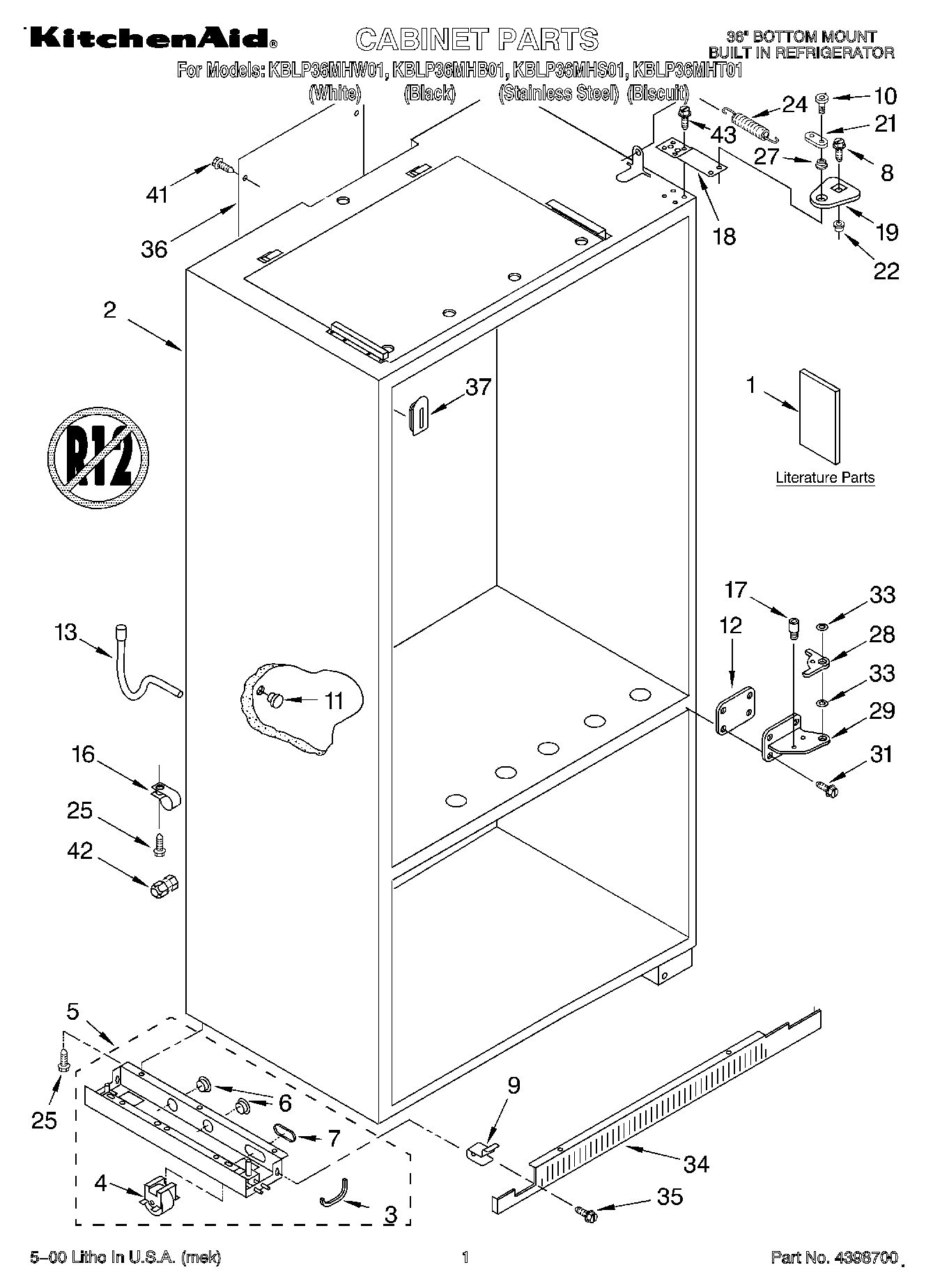 01 - CABINET, LITERATURE