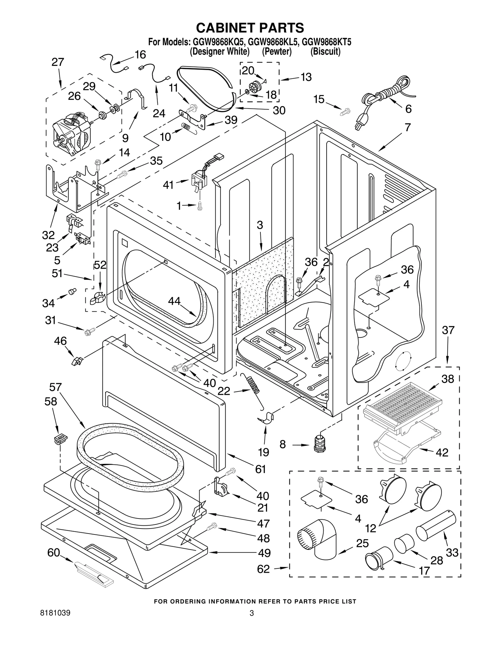 CABINET PARTS
