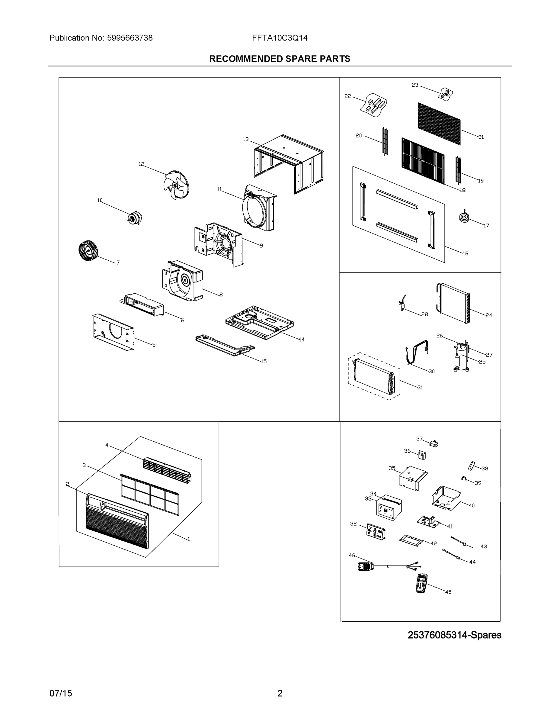 02 - RECOMMENDED SPARE PARTS