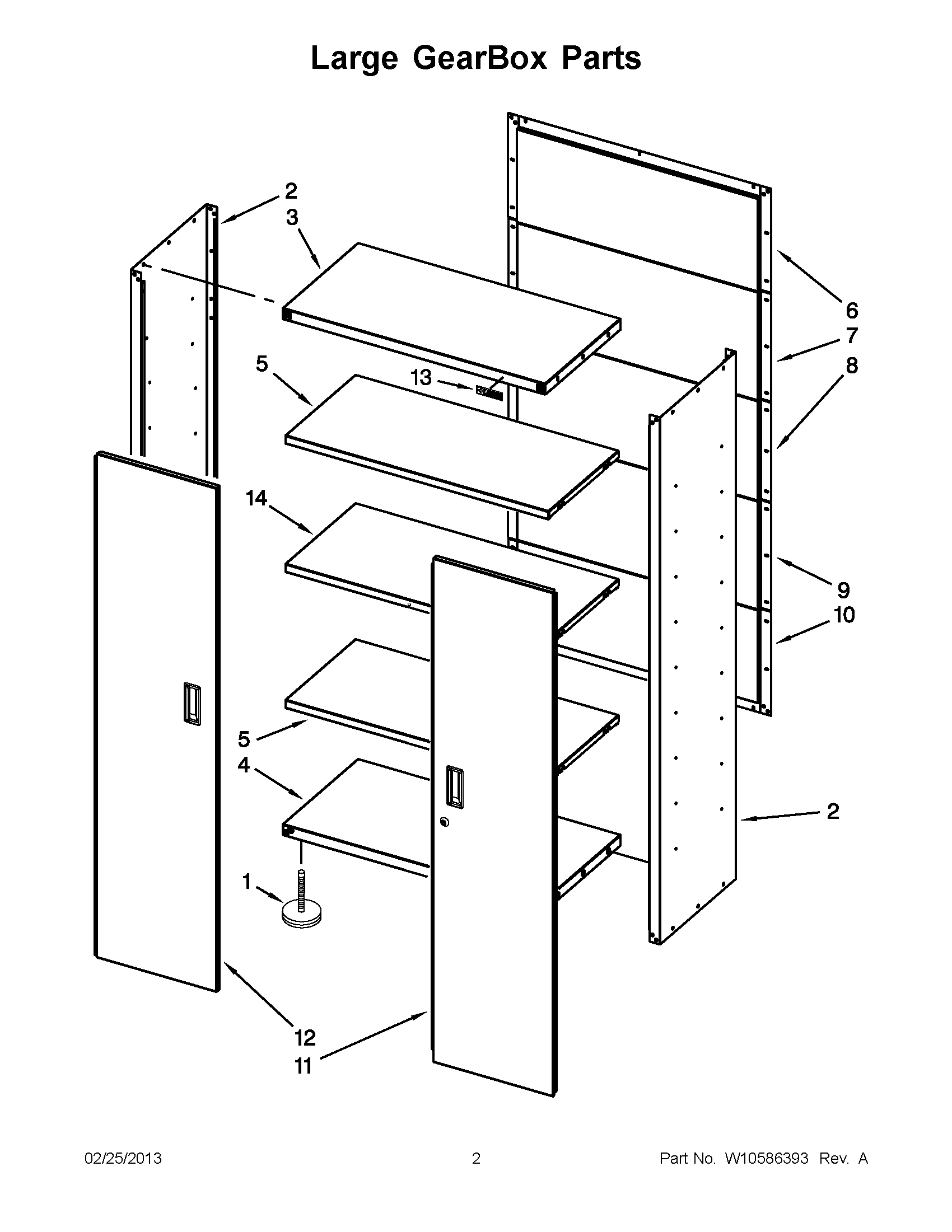 01 - LARGE GEARBOX PARTS