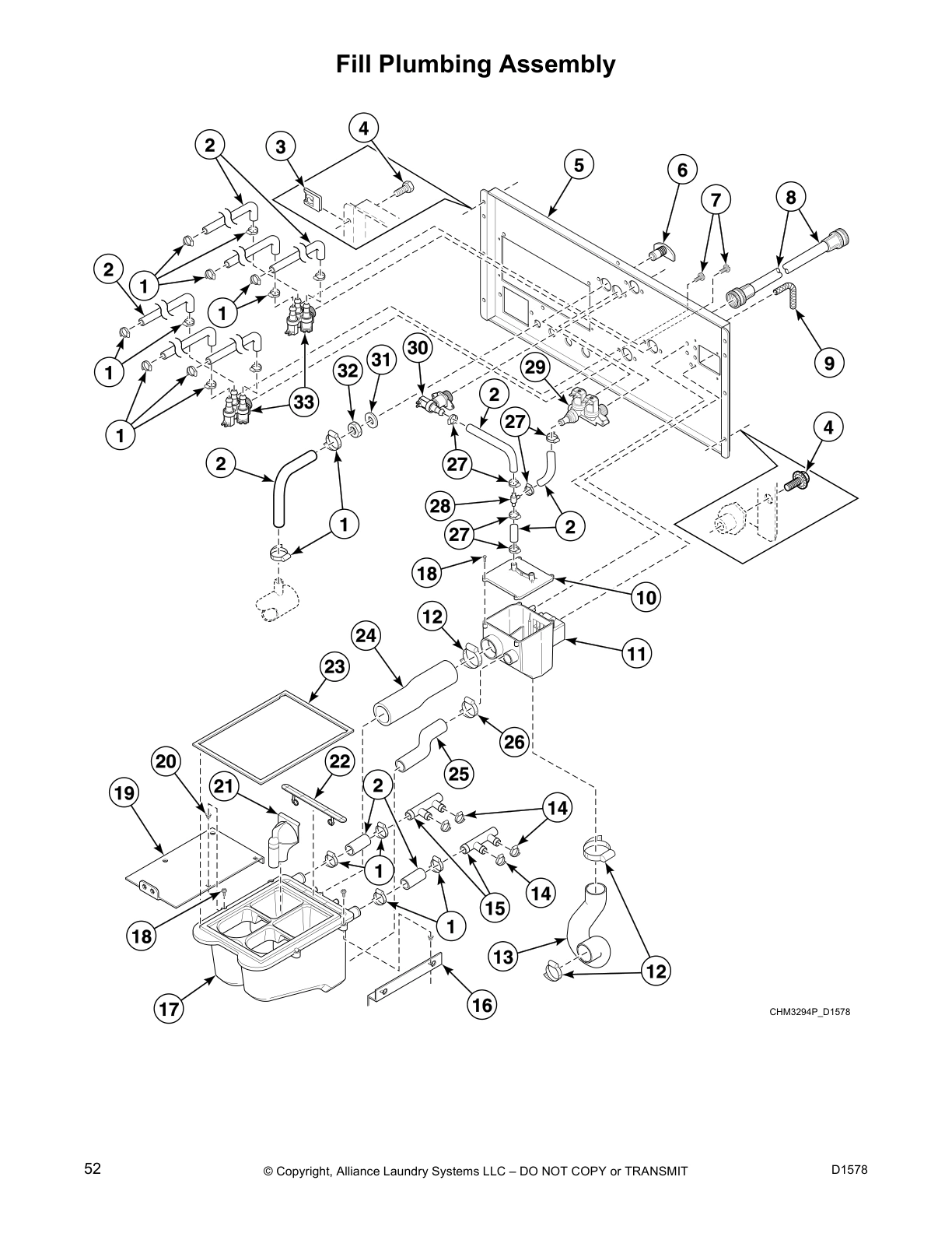 Fill Plumbing Assembly
