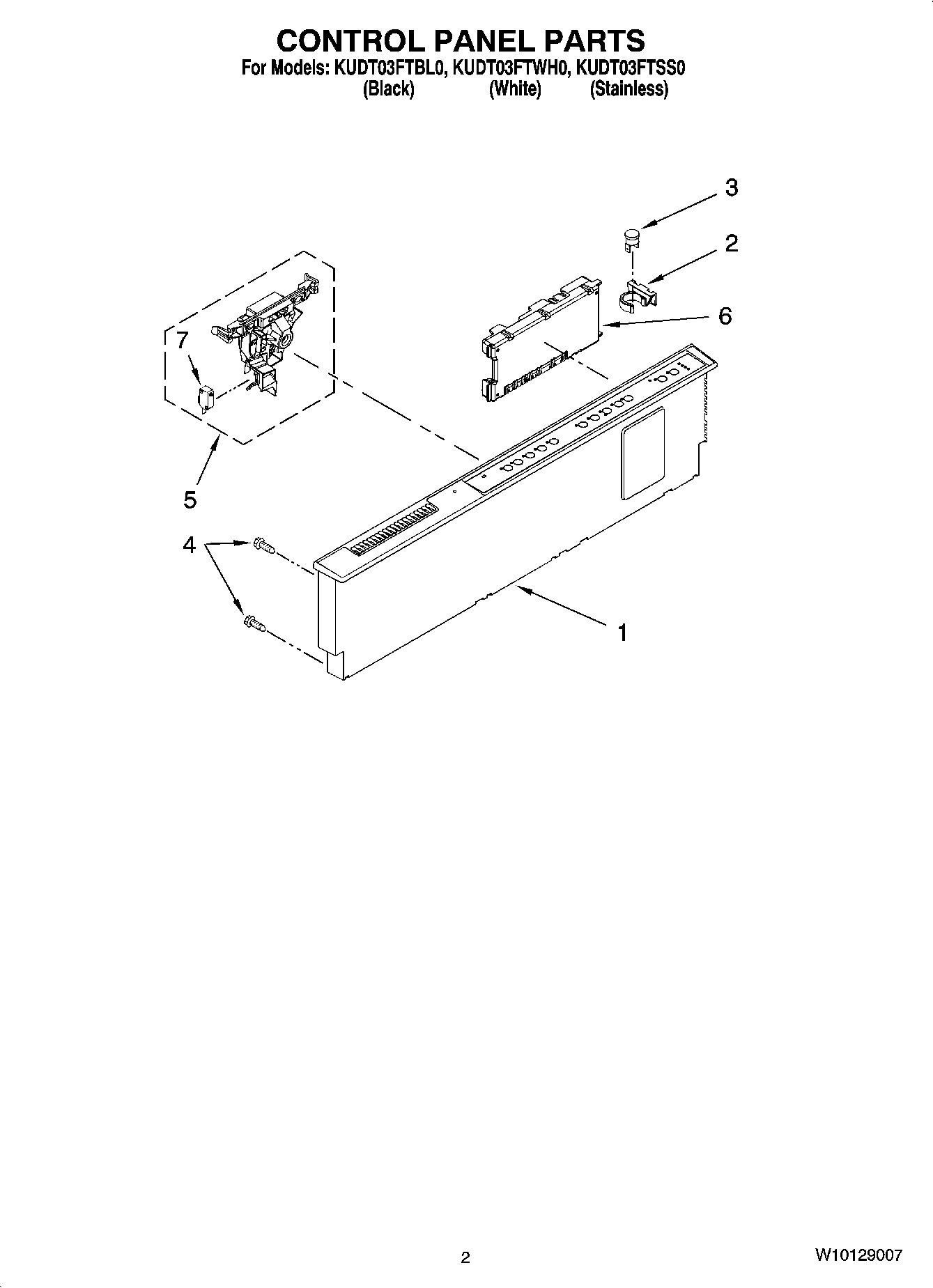 02 - CONTROL PANEL PARTS