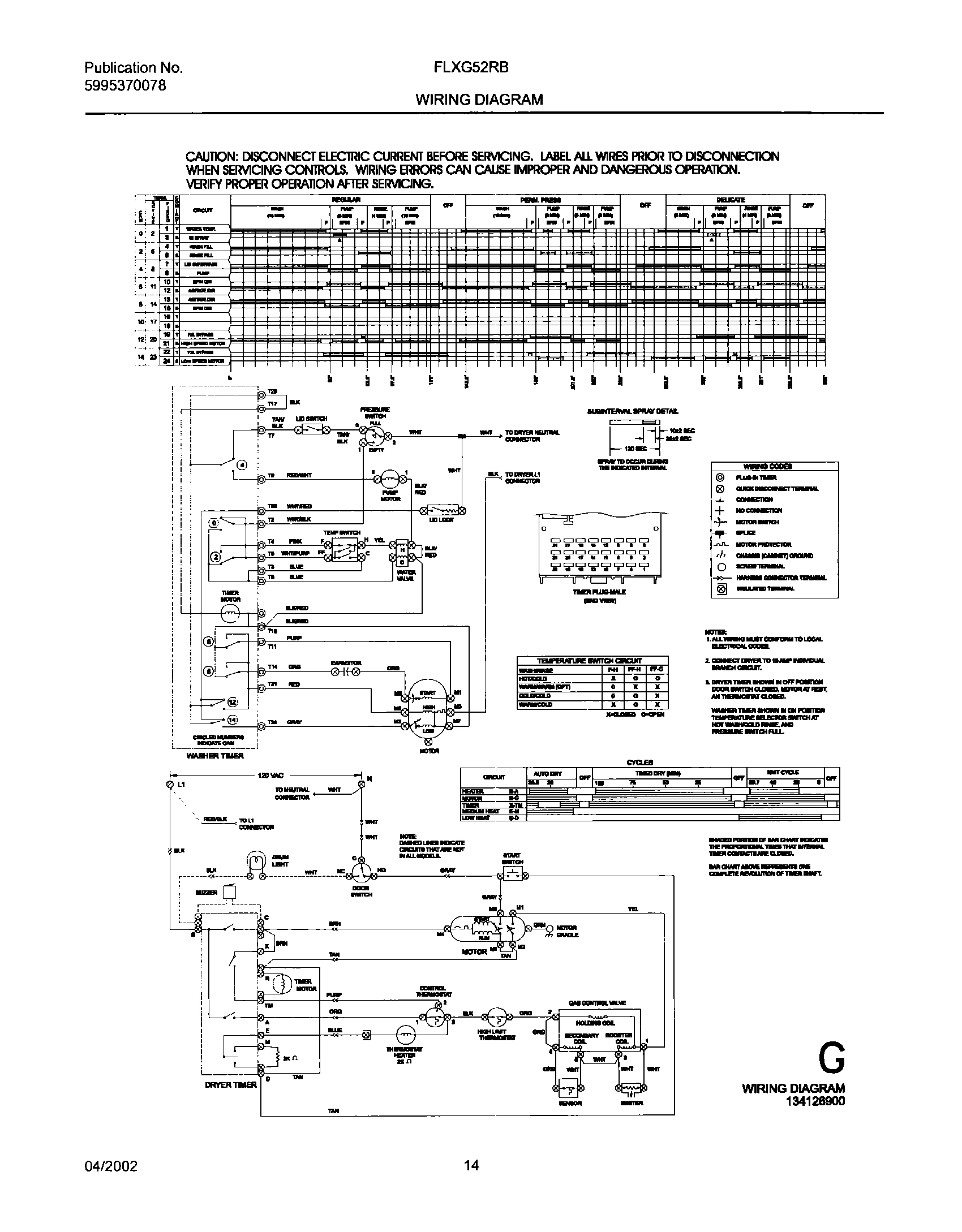 14 - 134126900 WIRING DIAGRAM