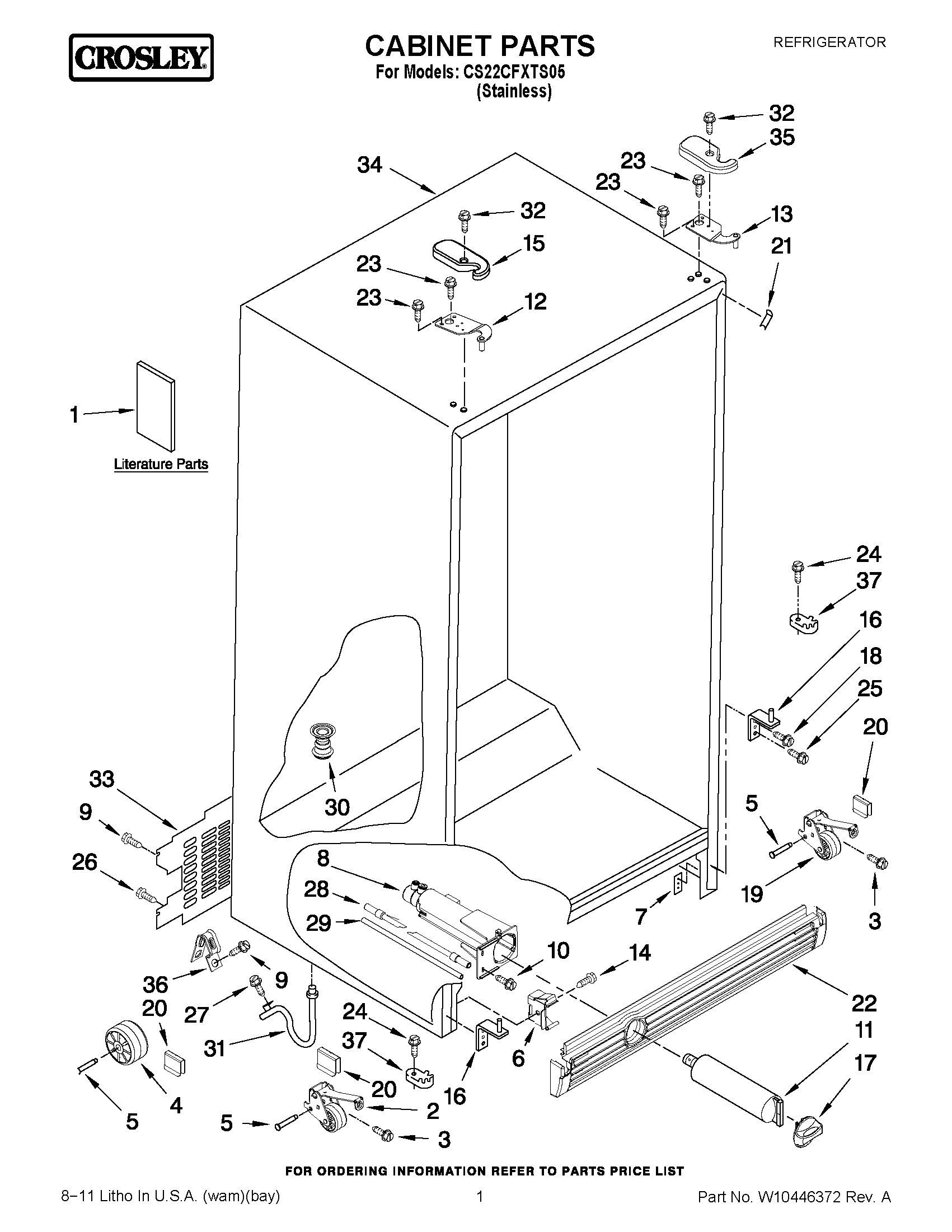 01 - CABINET PARTS