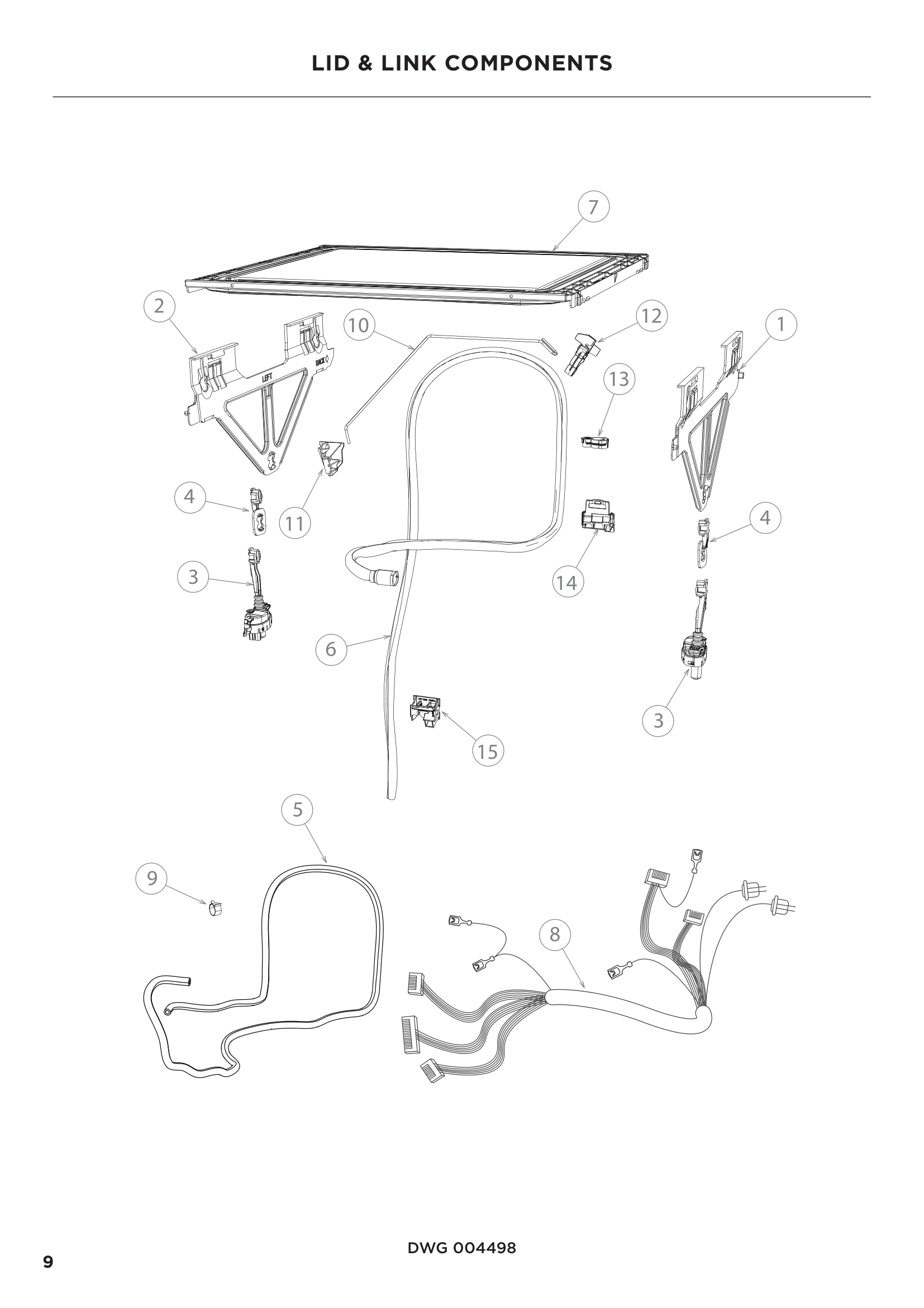 LID & LINK COMPONENTS