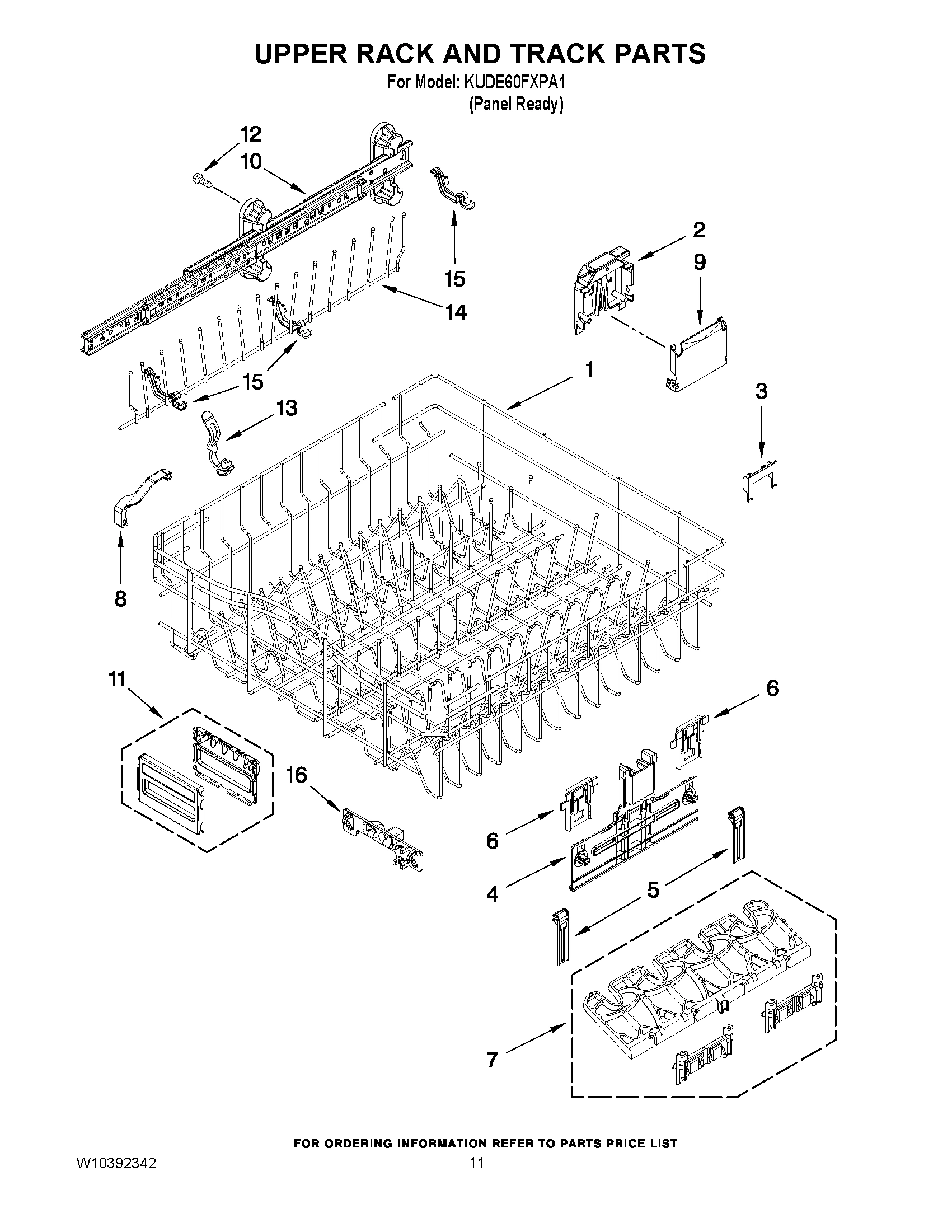 09 - UPPER RACK AND TRACK PARTS