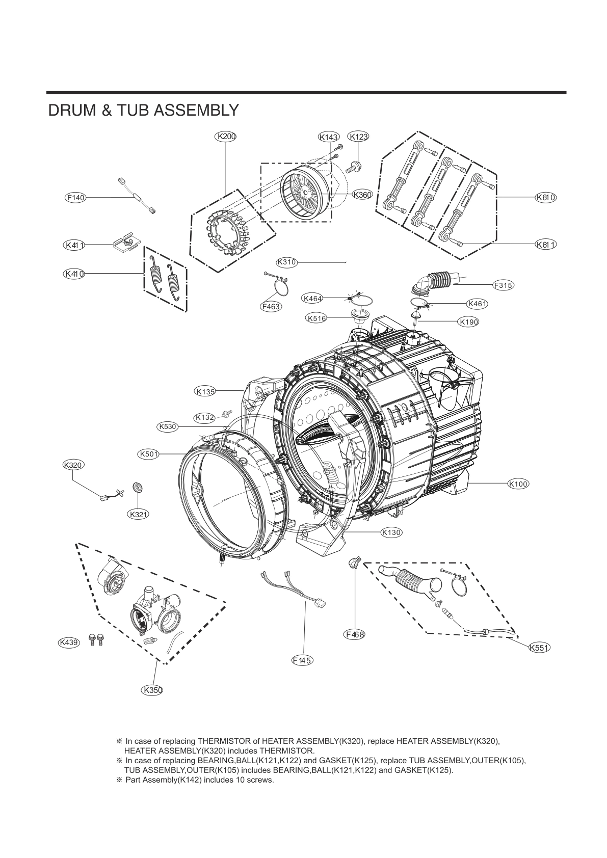 DRUM & TUB ASSEMBLY
