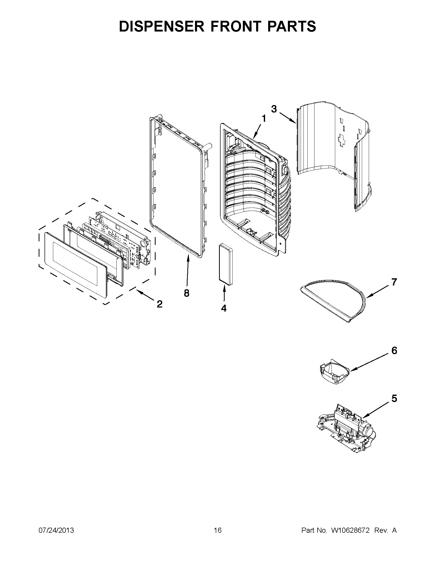 08 - DISPENSER FRONT PARTS