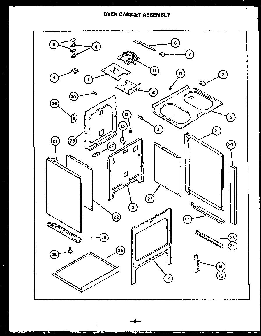 02 - OVEN CABINET ASSY