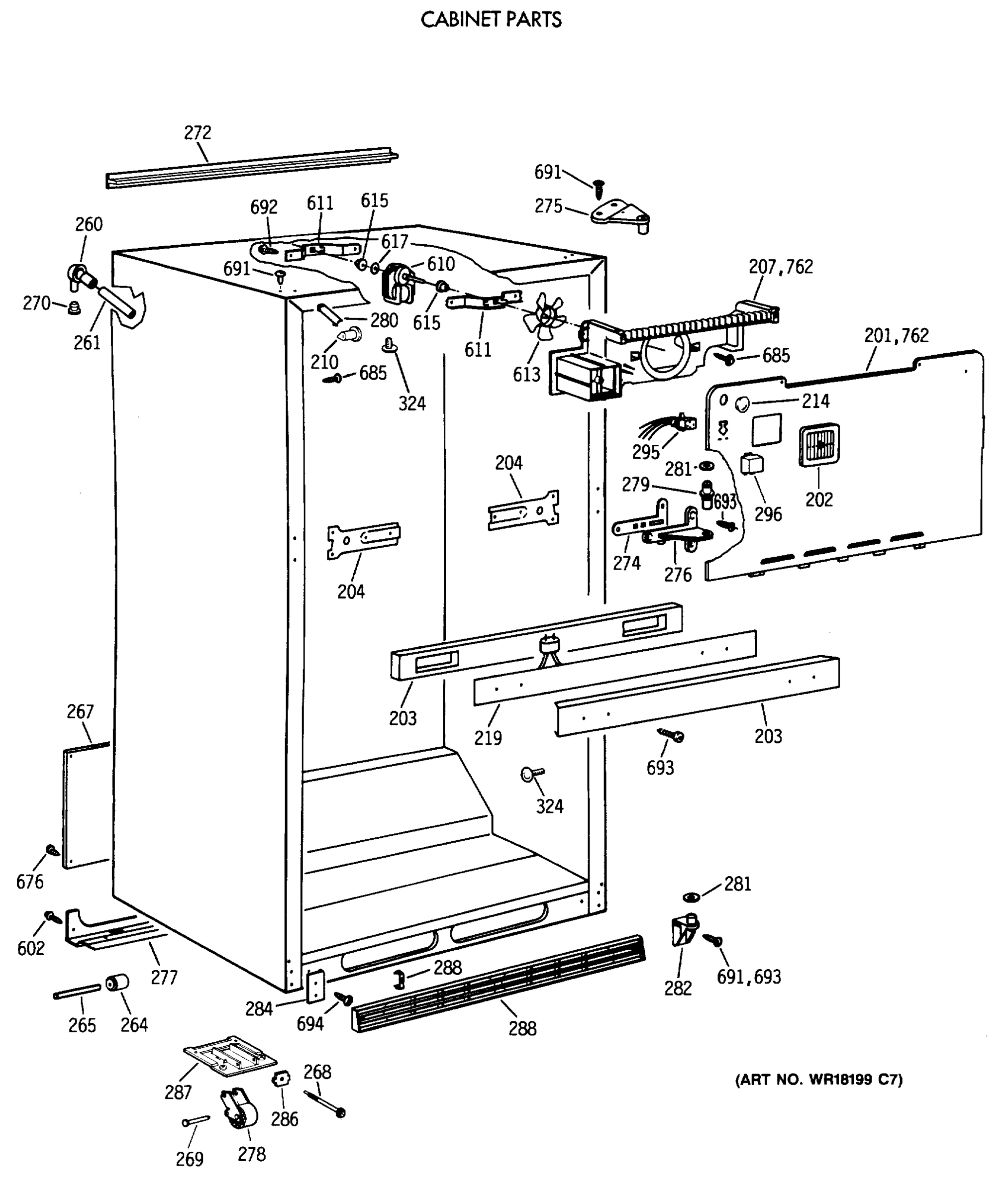 CABINET PARTS