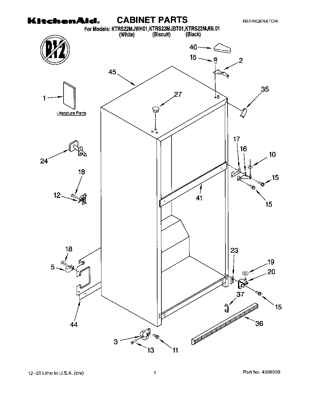 01 - CABINET, LITERATURE