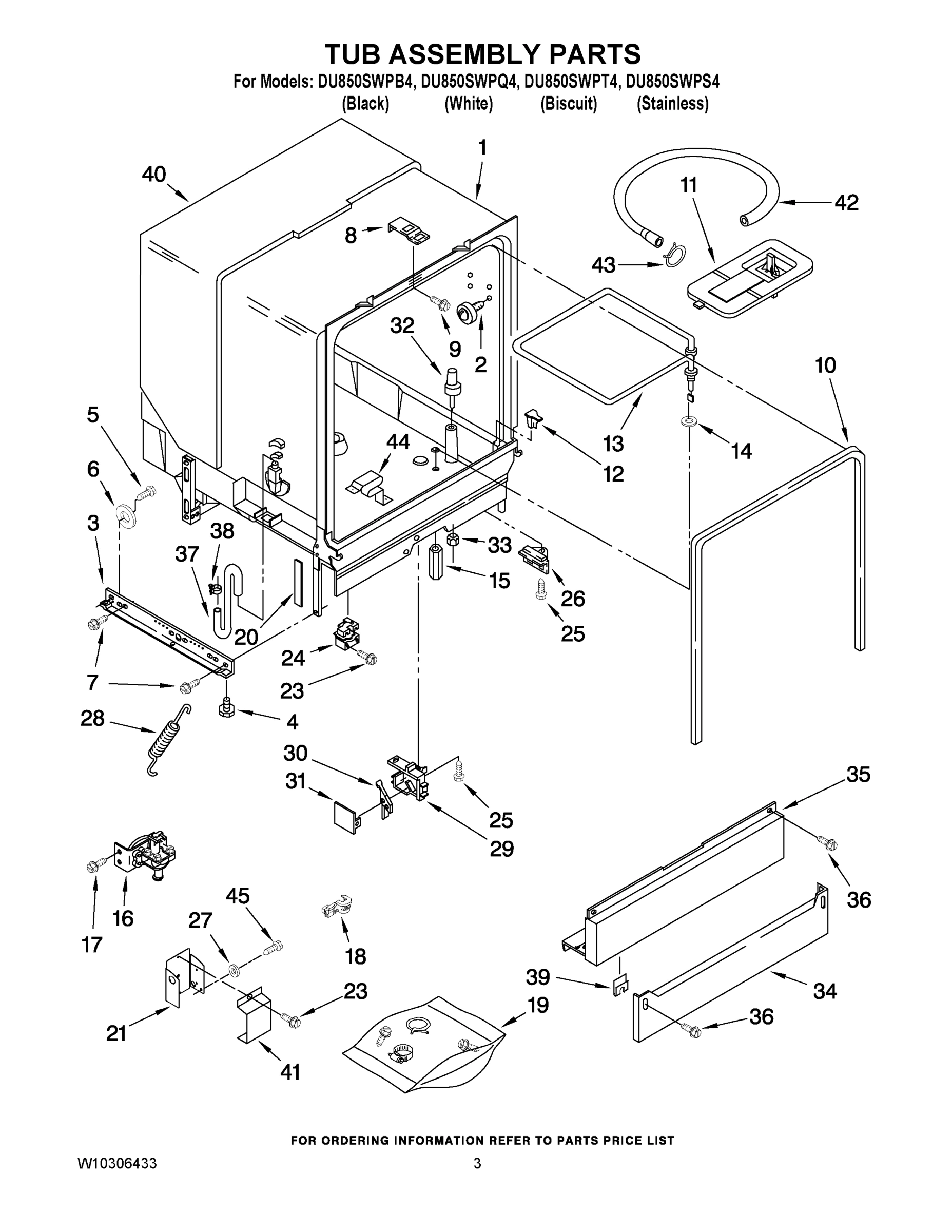 03 - TUB ASSEMBLY PARTS