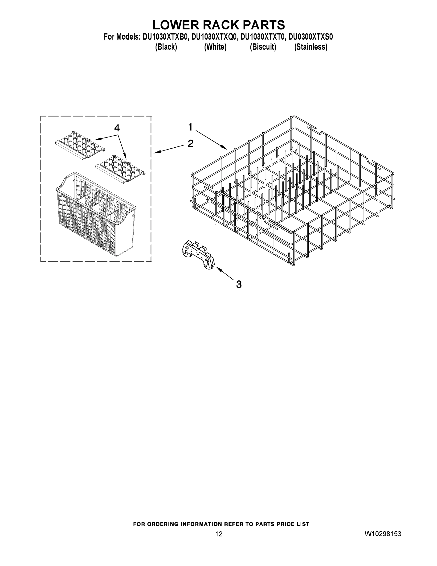 10 - LOWER RACK PARTS