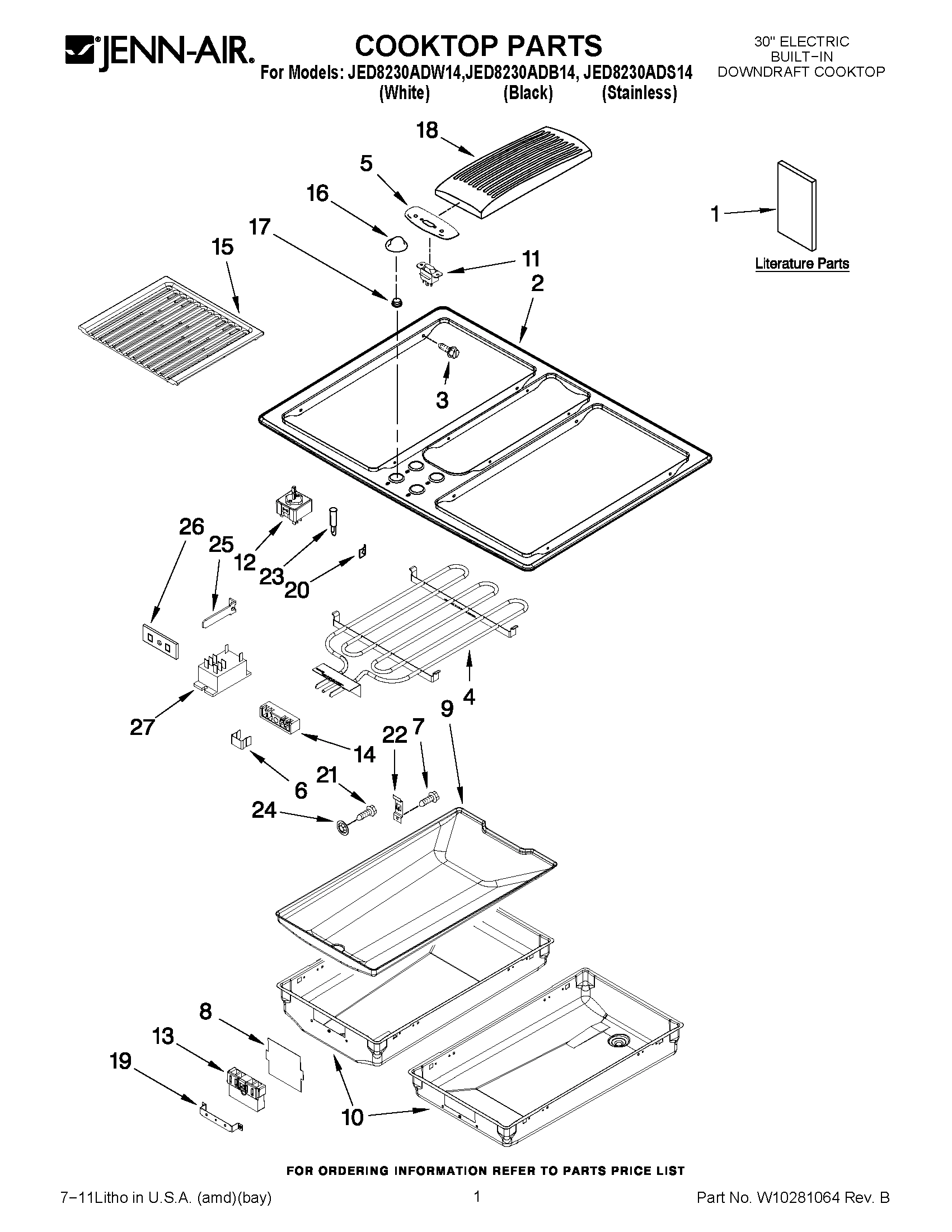 01 - COOKTOP PARTS