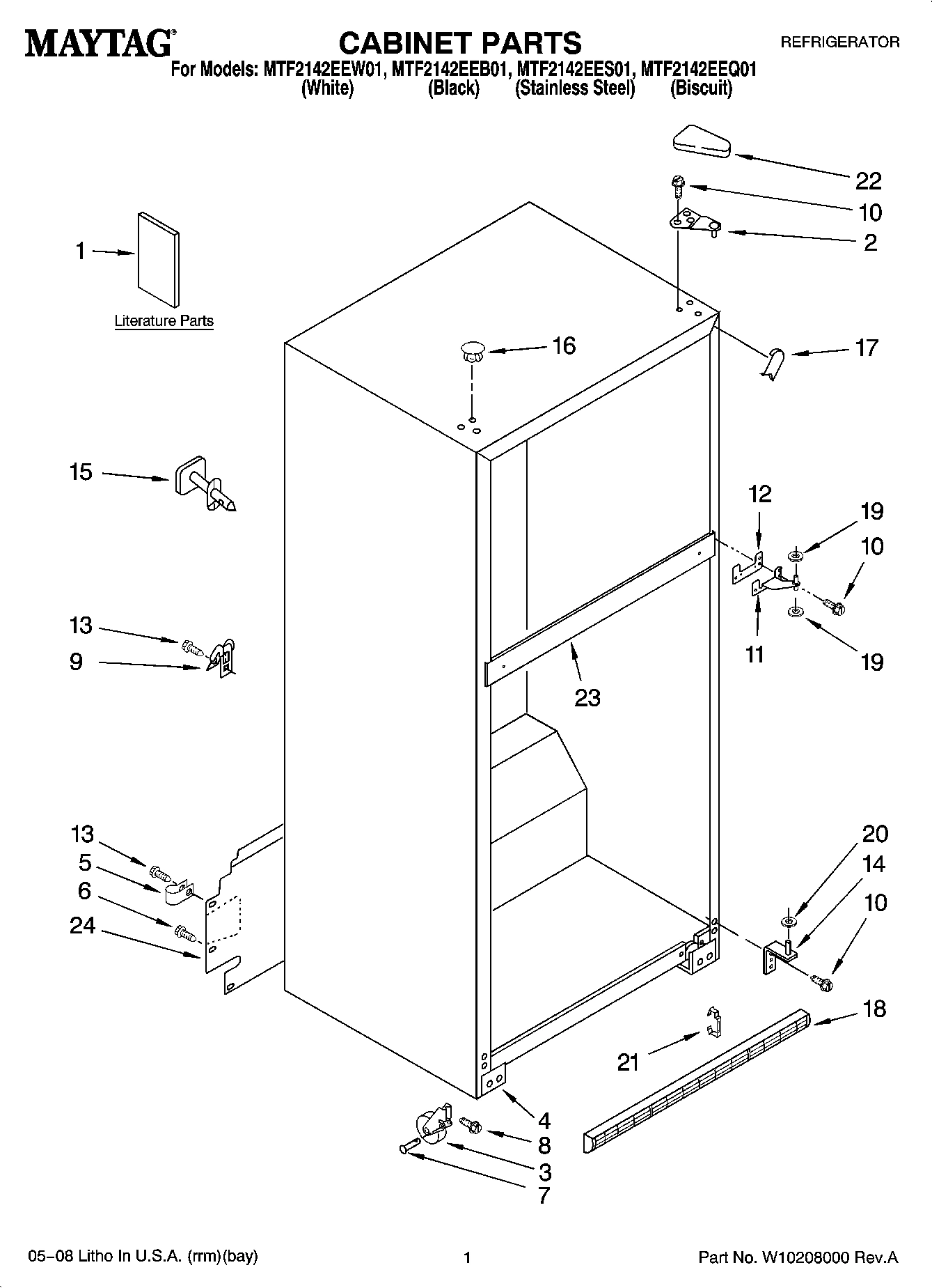 01 - CABINET PARTS