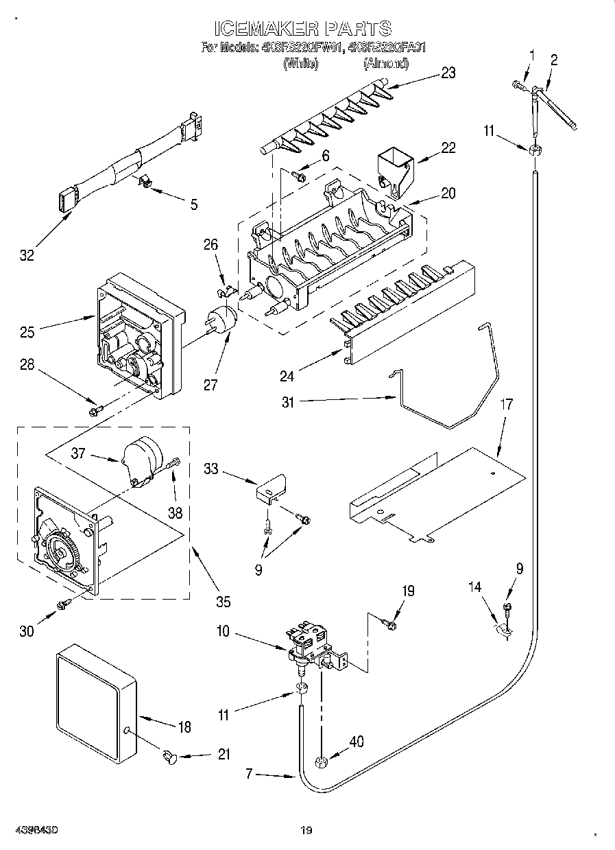12 - ICEMAKER, OPTIONAL