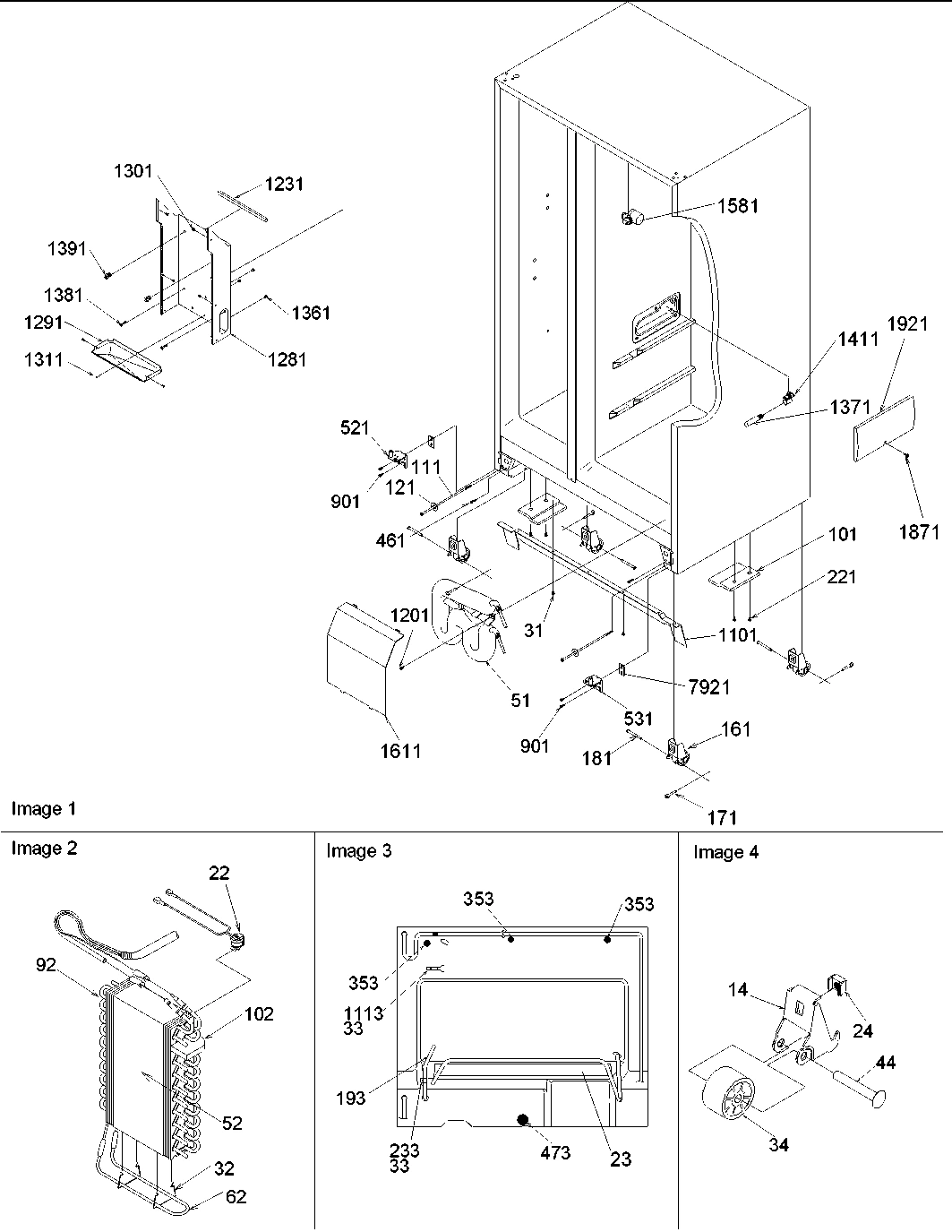 04 - Drain, Rollers & Evap Assy