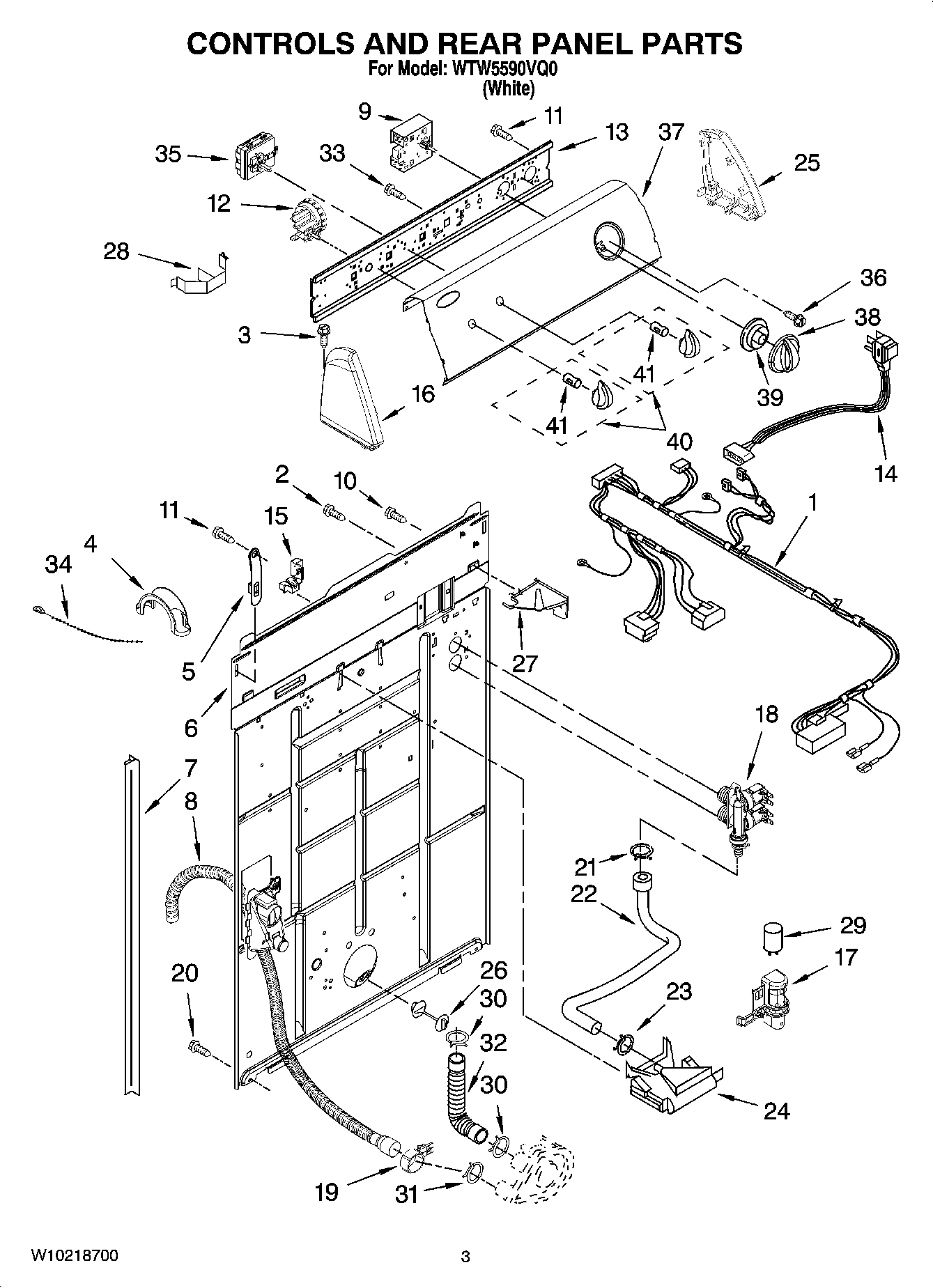 02 - CONTROLS AND REAR PANEL PARTS