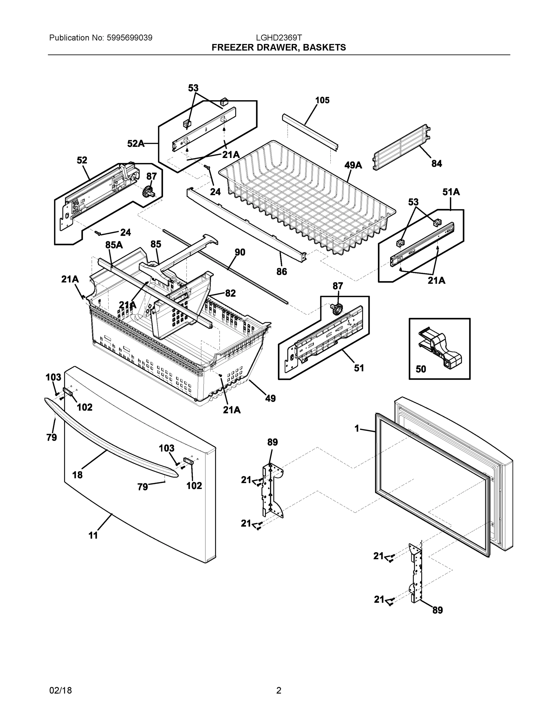 02 - FREEZER DRAWER, BASKETS