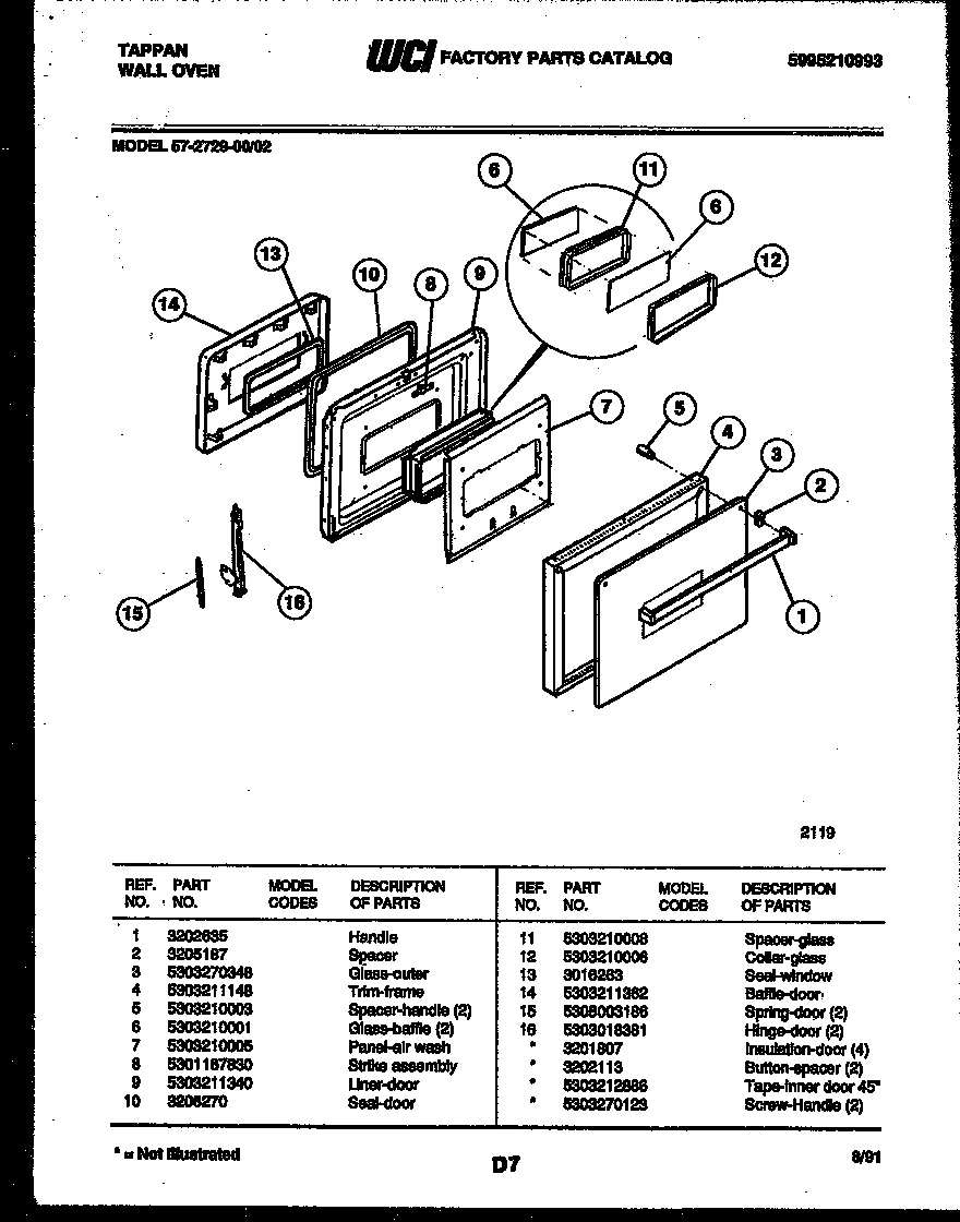 04 - LOWER OVEN DOOR PARTS