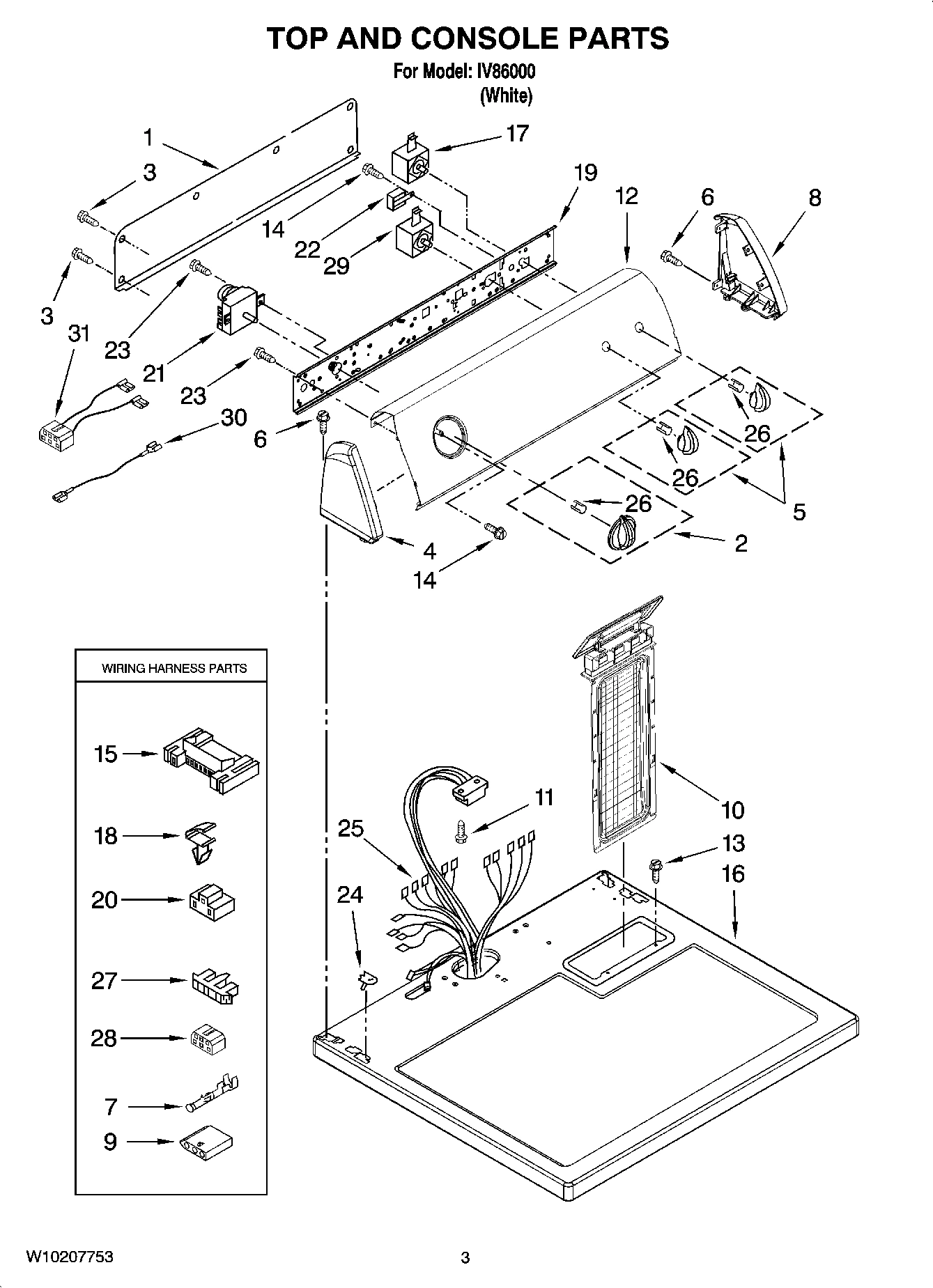 02 - TOP AND CONSOLE PARTS
