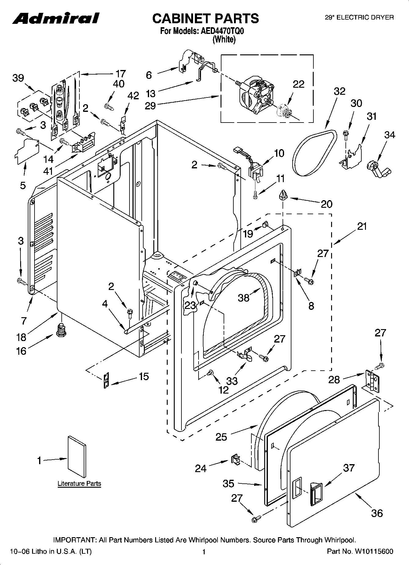 01 - CABINET PARTS