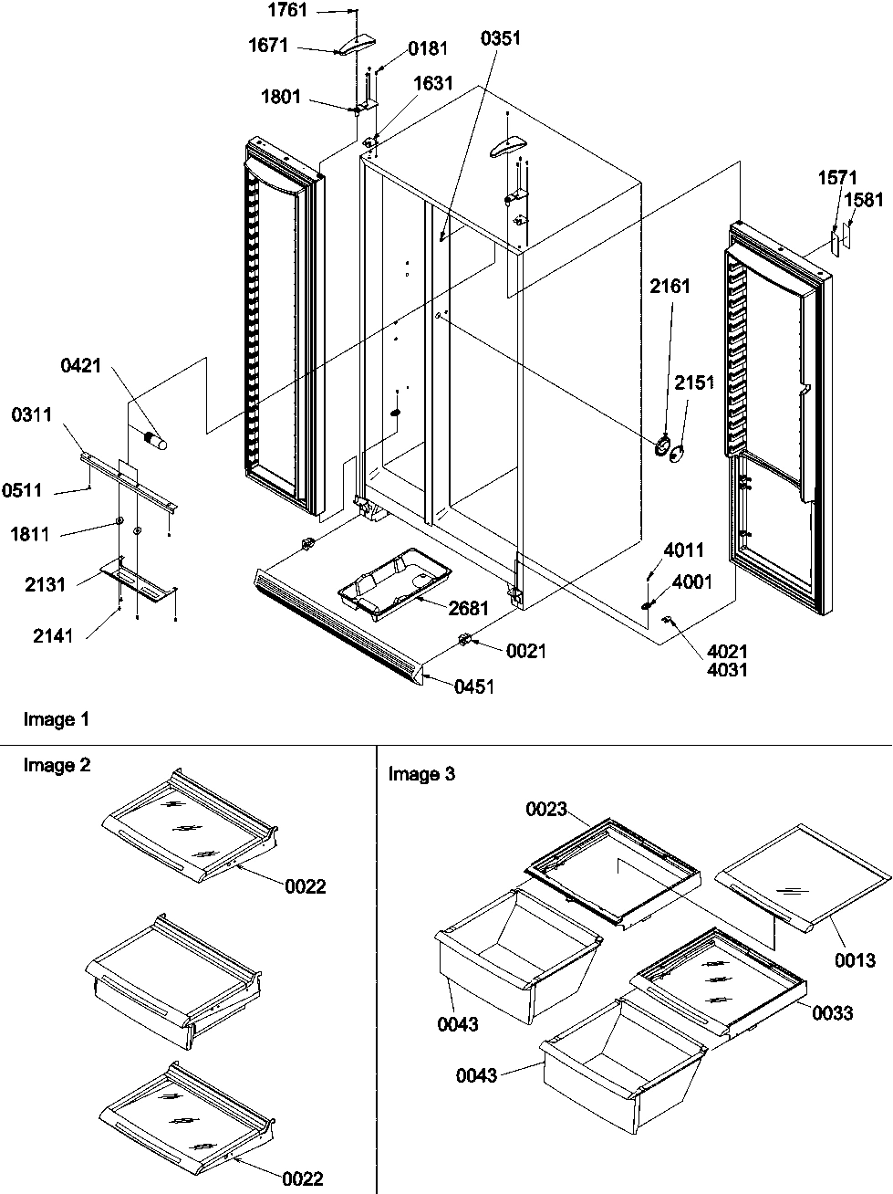 09 - Lights, Hinges, and Shelving Assy