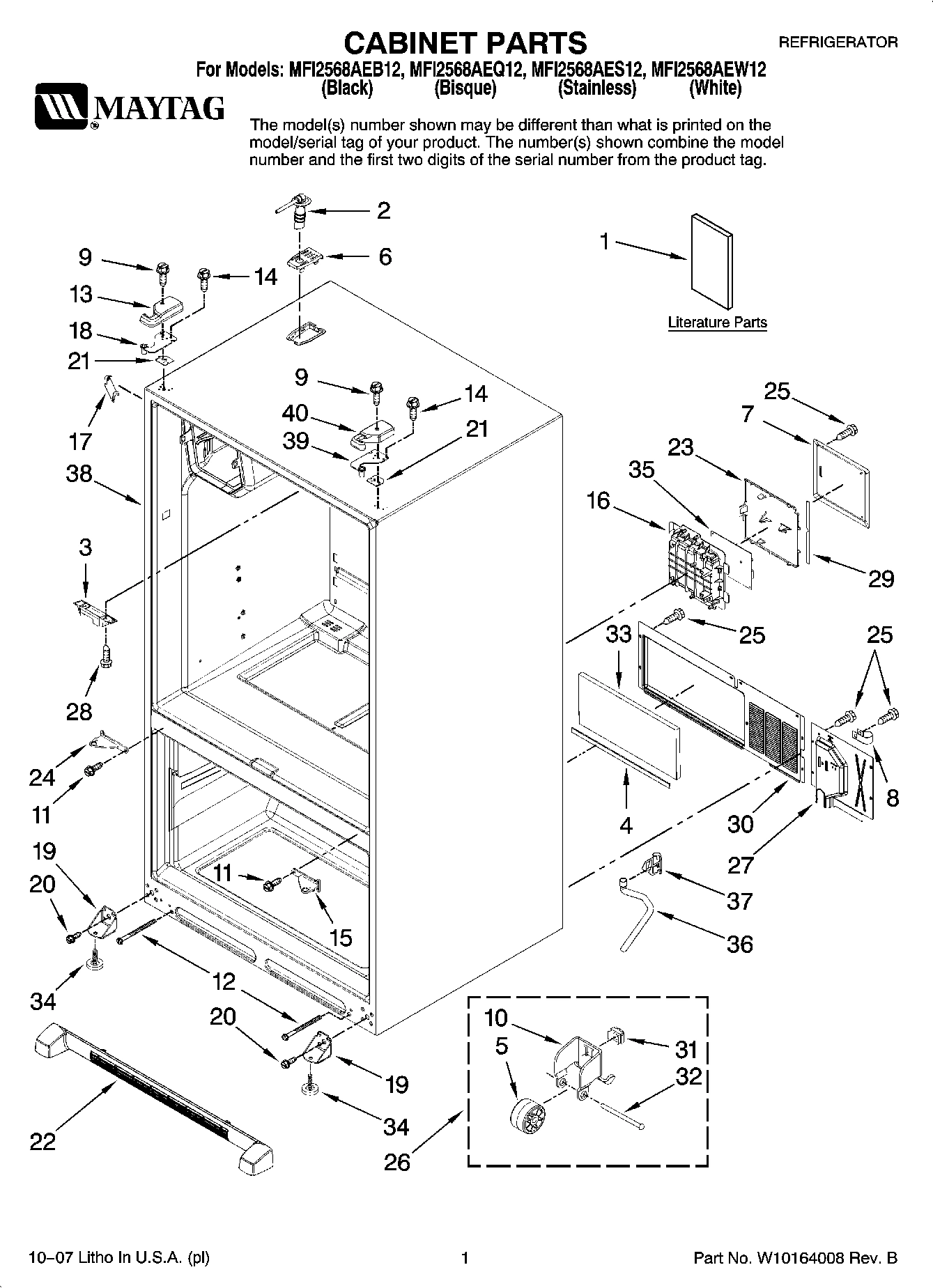 01 - CABINET PARTS