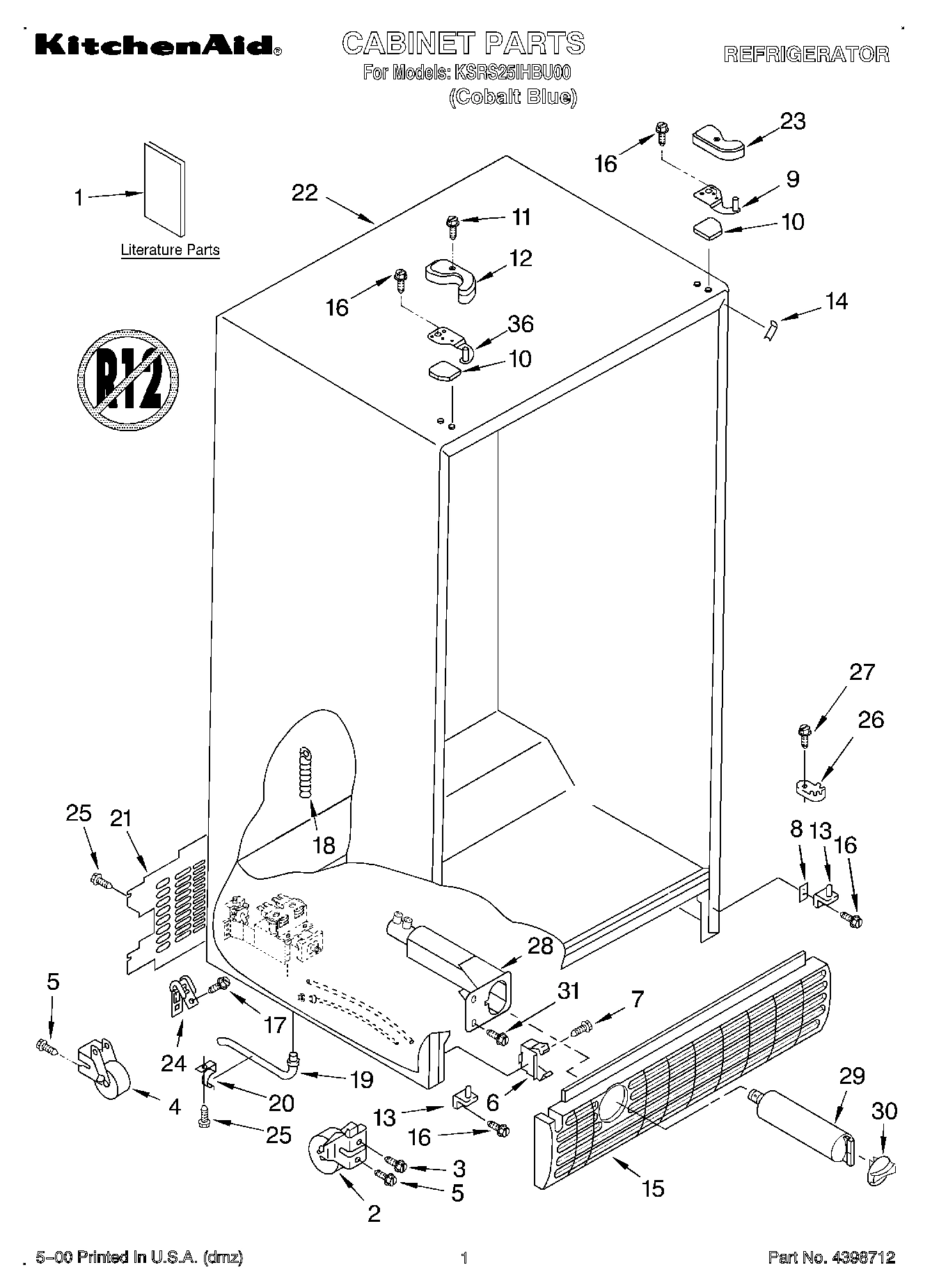01 - CABINET, LITERATURE