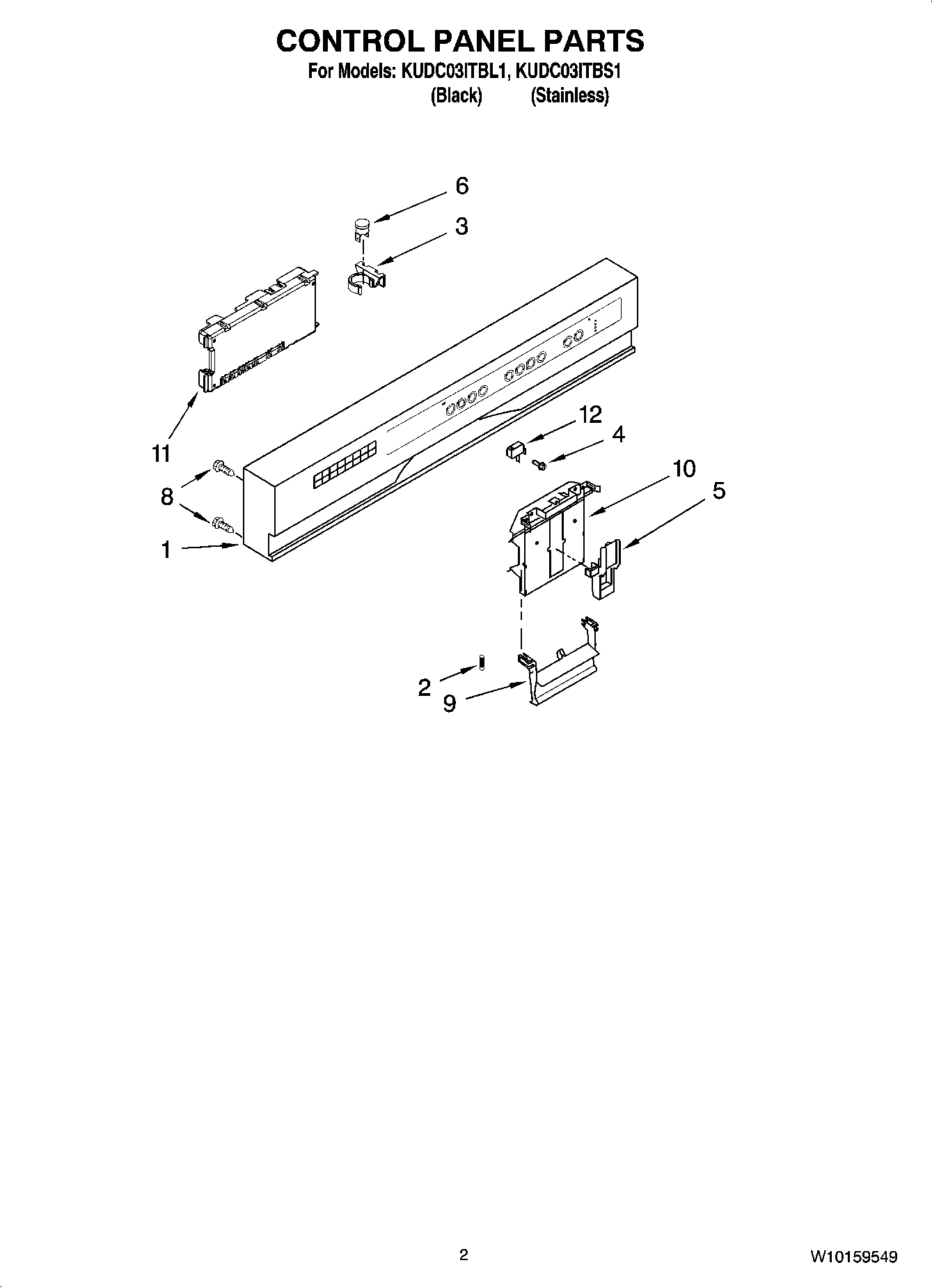 02 - CONTROL PANEL PARTS