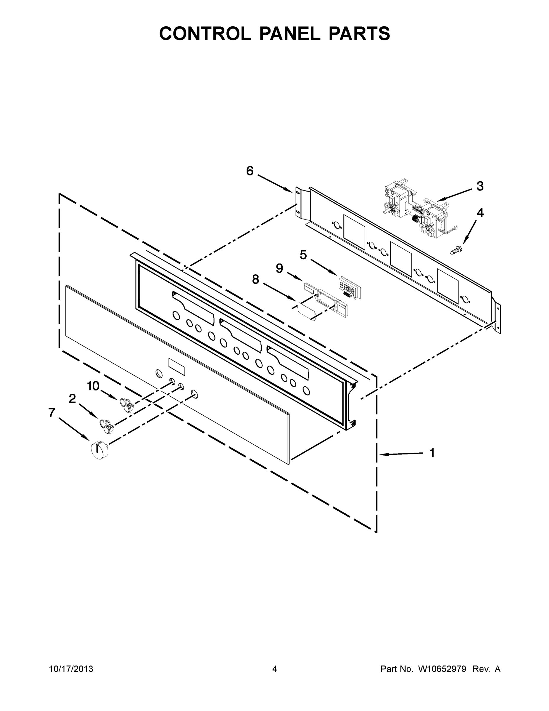 03 - CONTROL PANEL PARTS