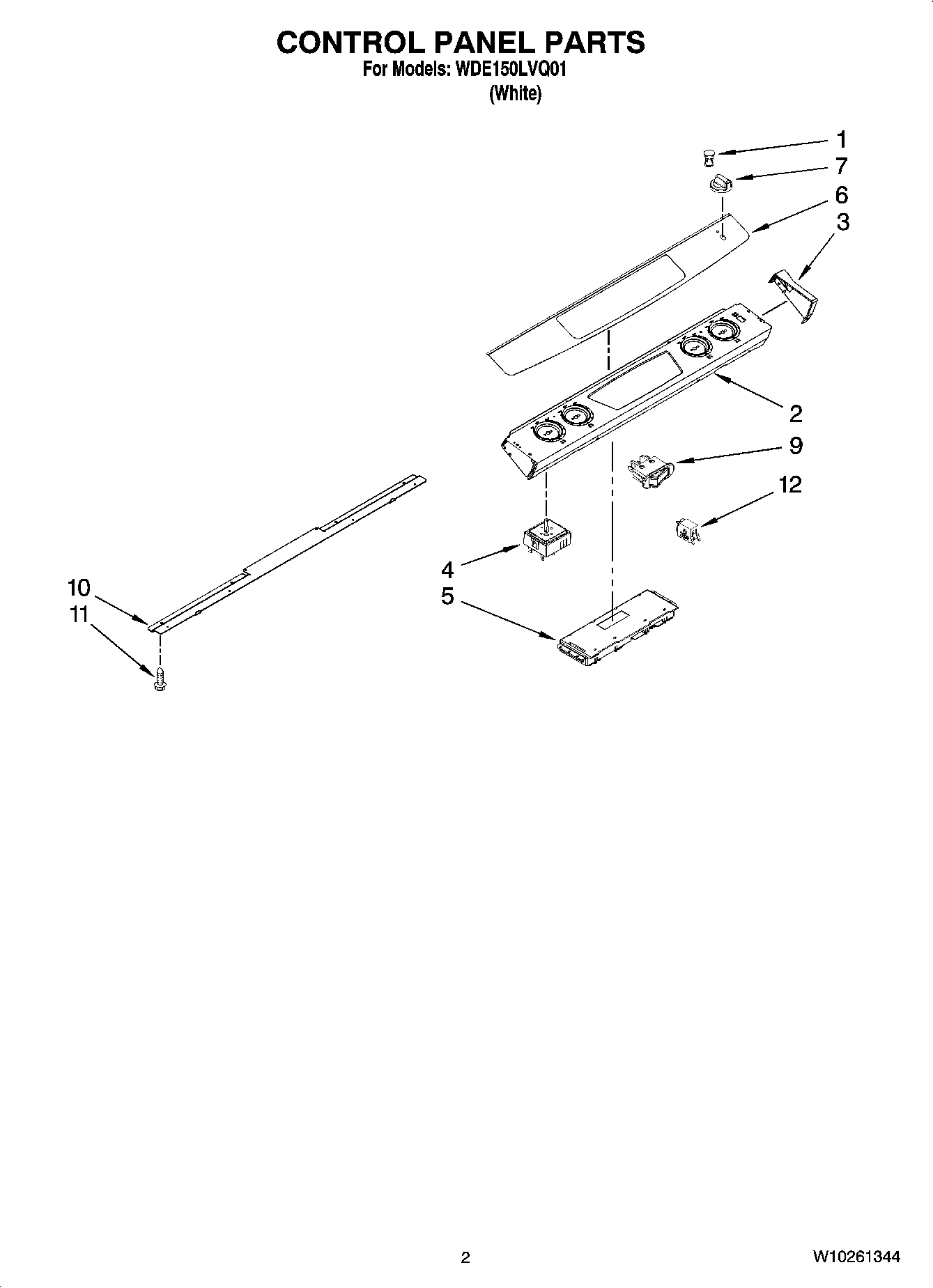 02 - CONTROL PANEL PARTS