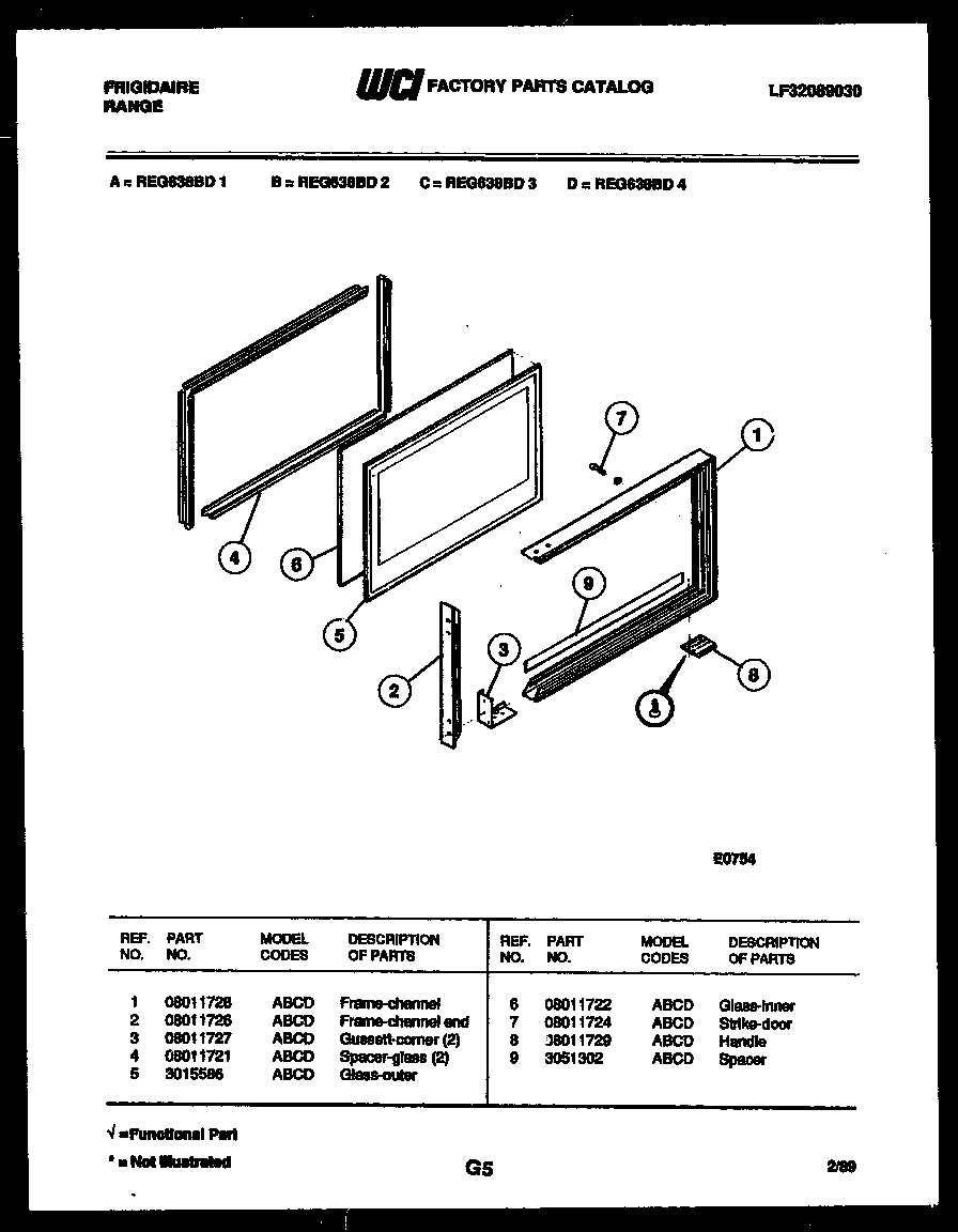 05 - UPPER OVEN DOOR PARTS
