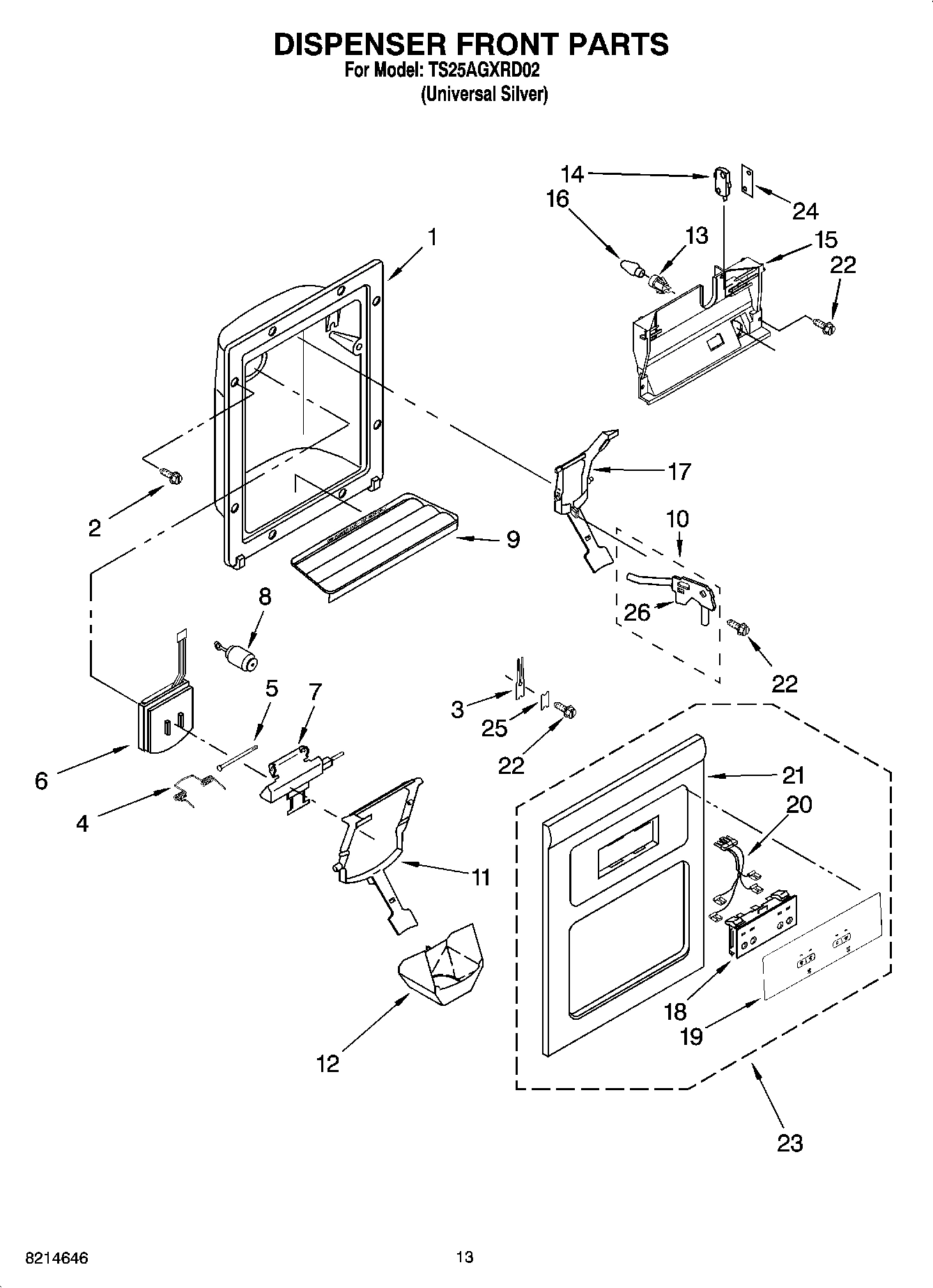 08 - DISPENSER FRONT PARTS
