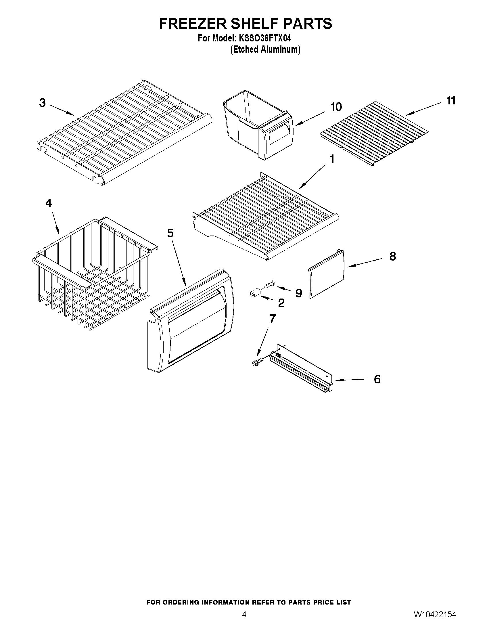 03 - FREEZER SHELF PARTS