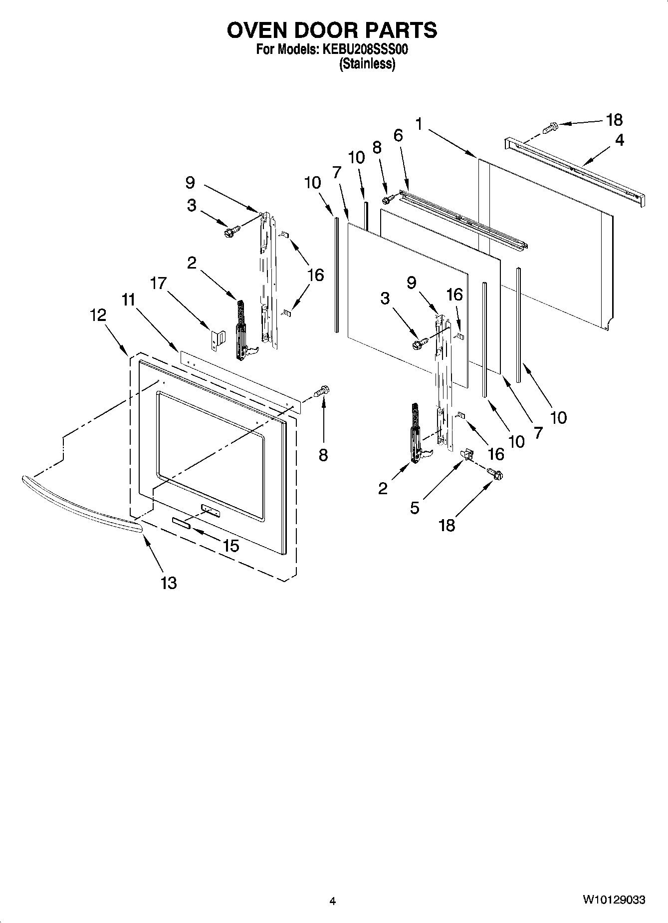 03 - OVEN DOOR PARTS