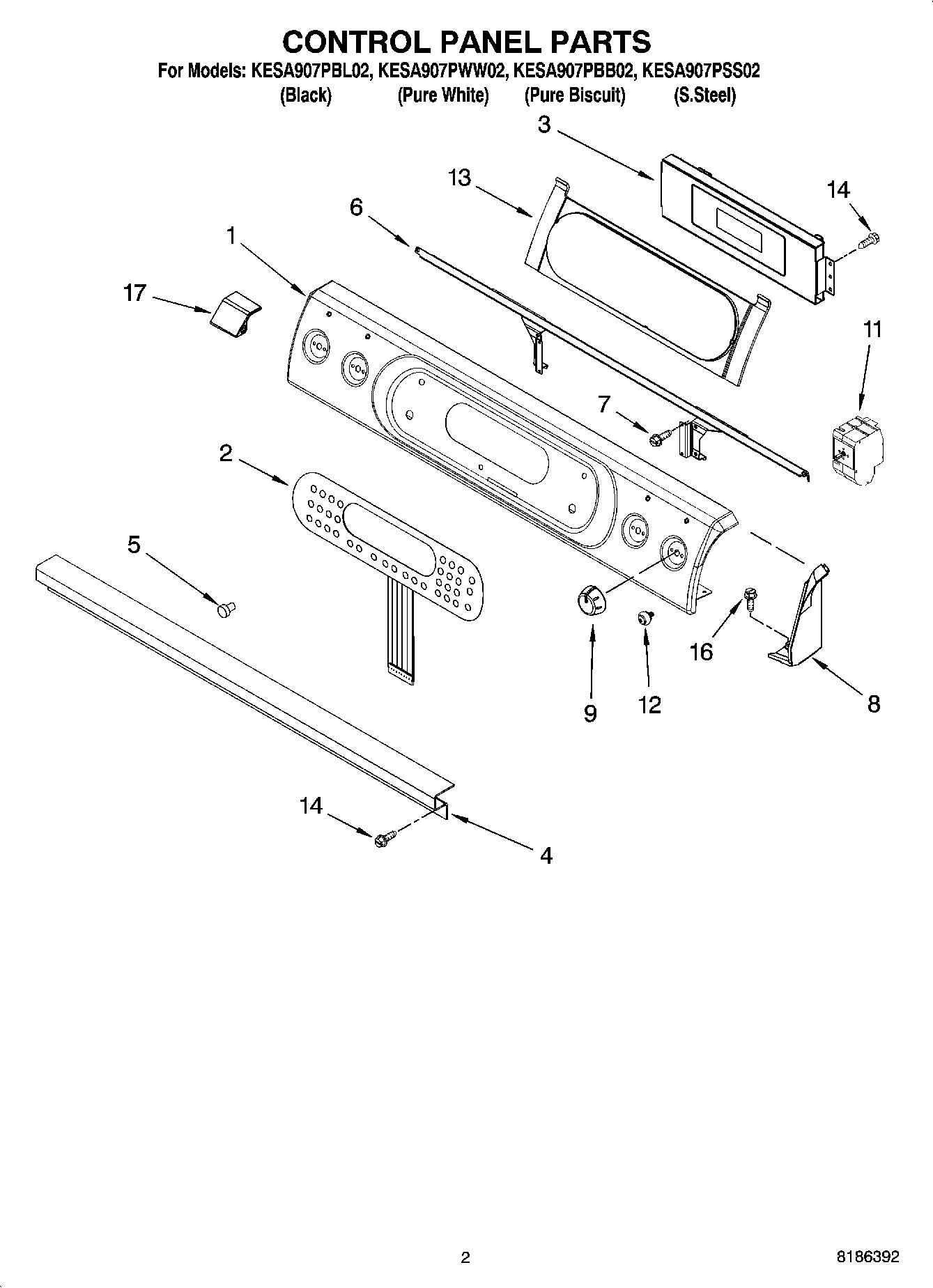 02 - CONTROL PANEL PARTS