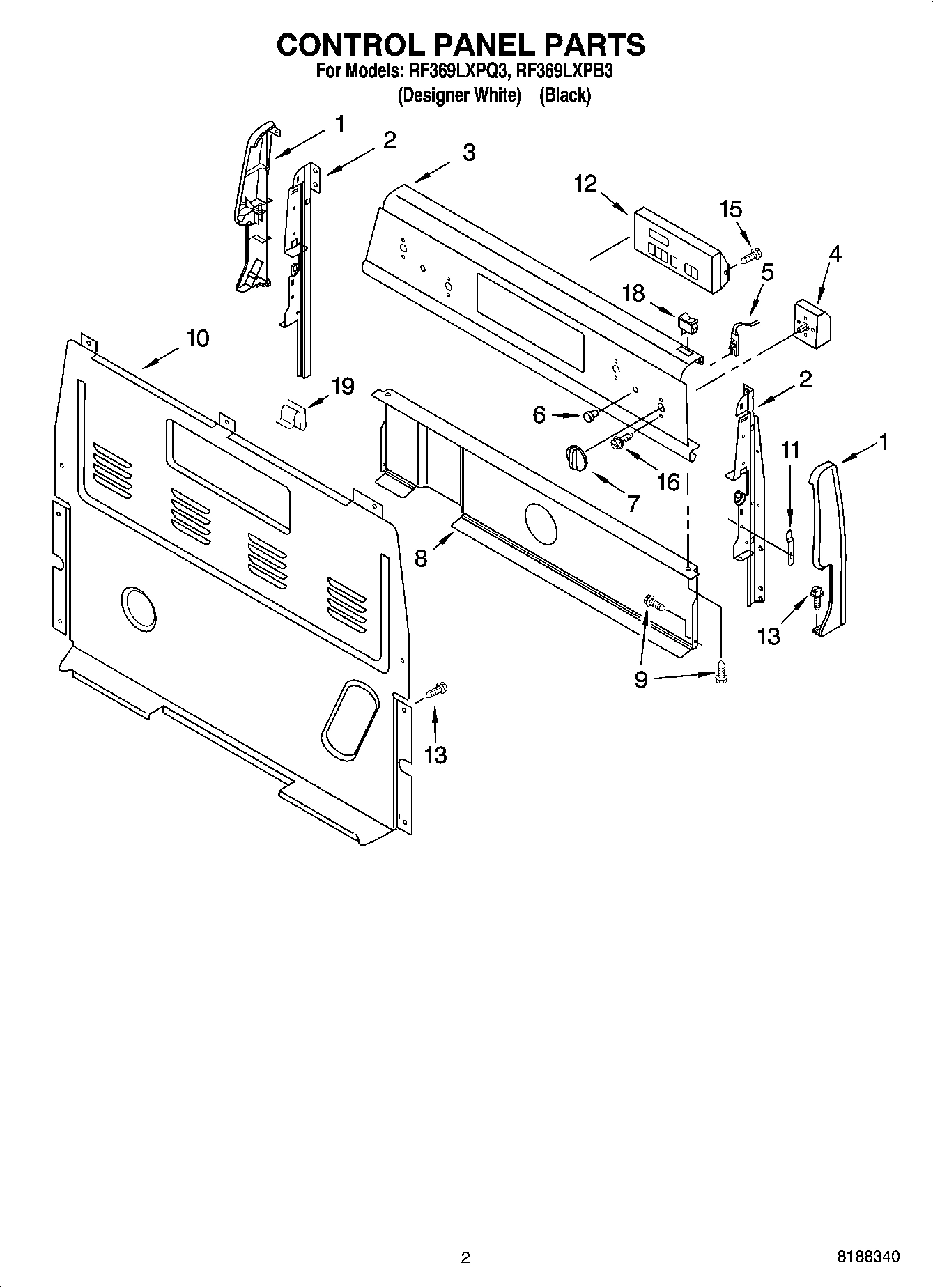 02 - CONTROL PANEL PARTS