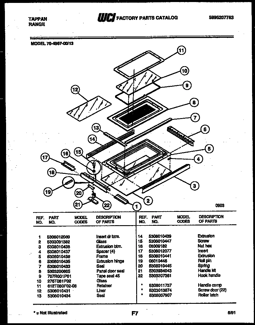 10 - TOP DOOR PARTS