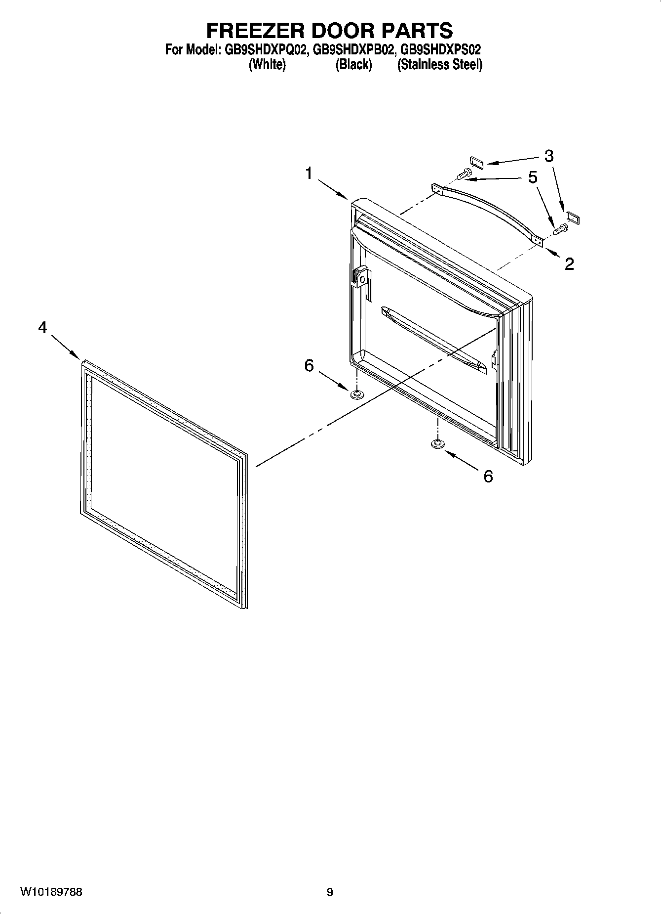 05 - FREEZER DOOR PARTS