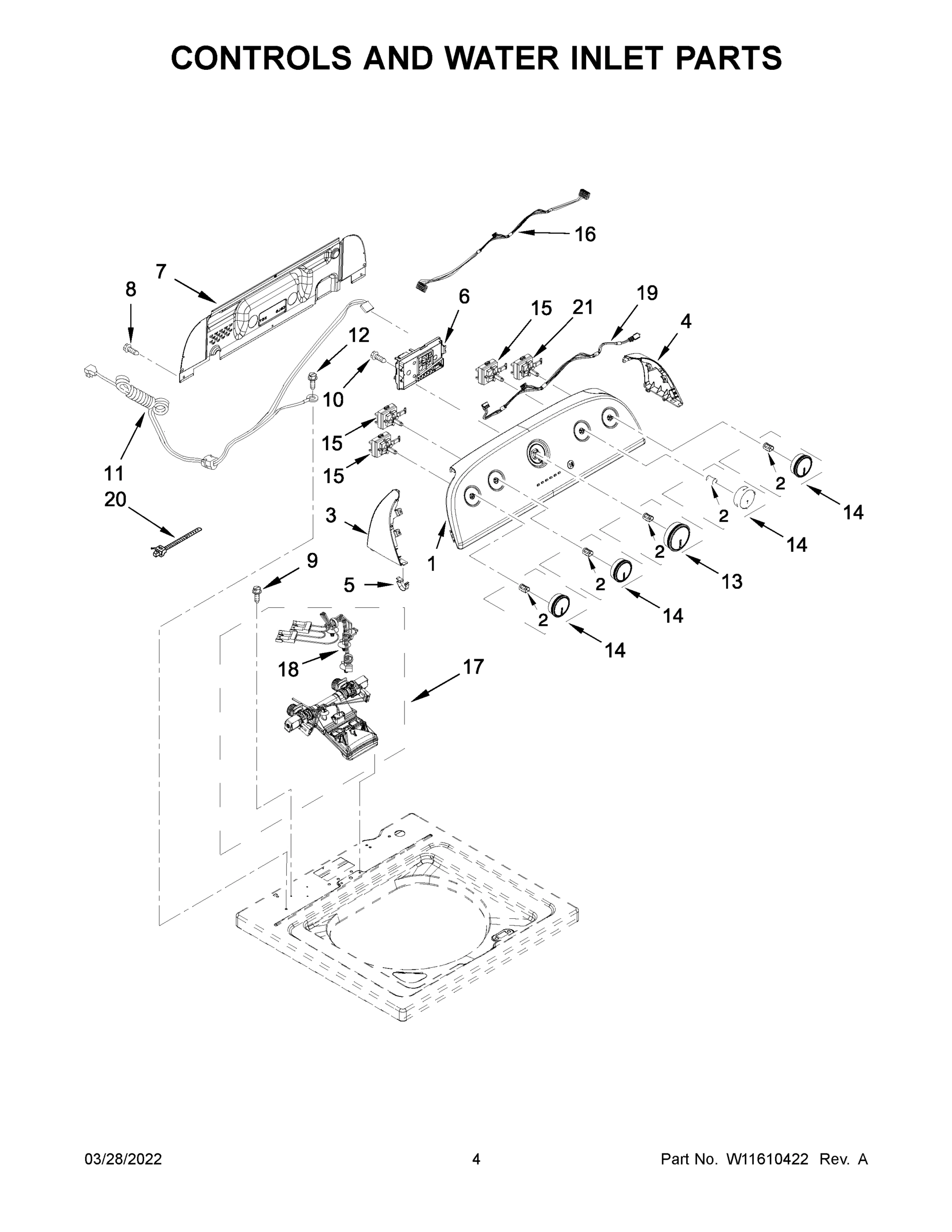03 - CONTROLS AND WATER INLET PARTS