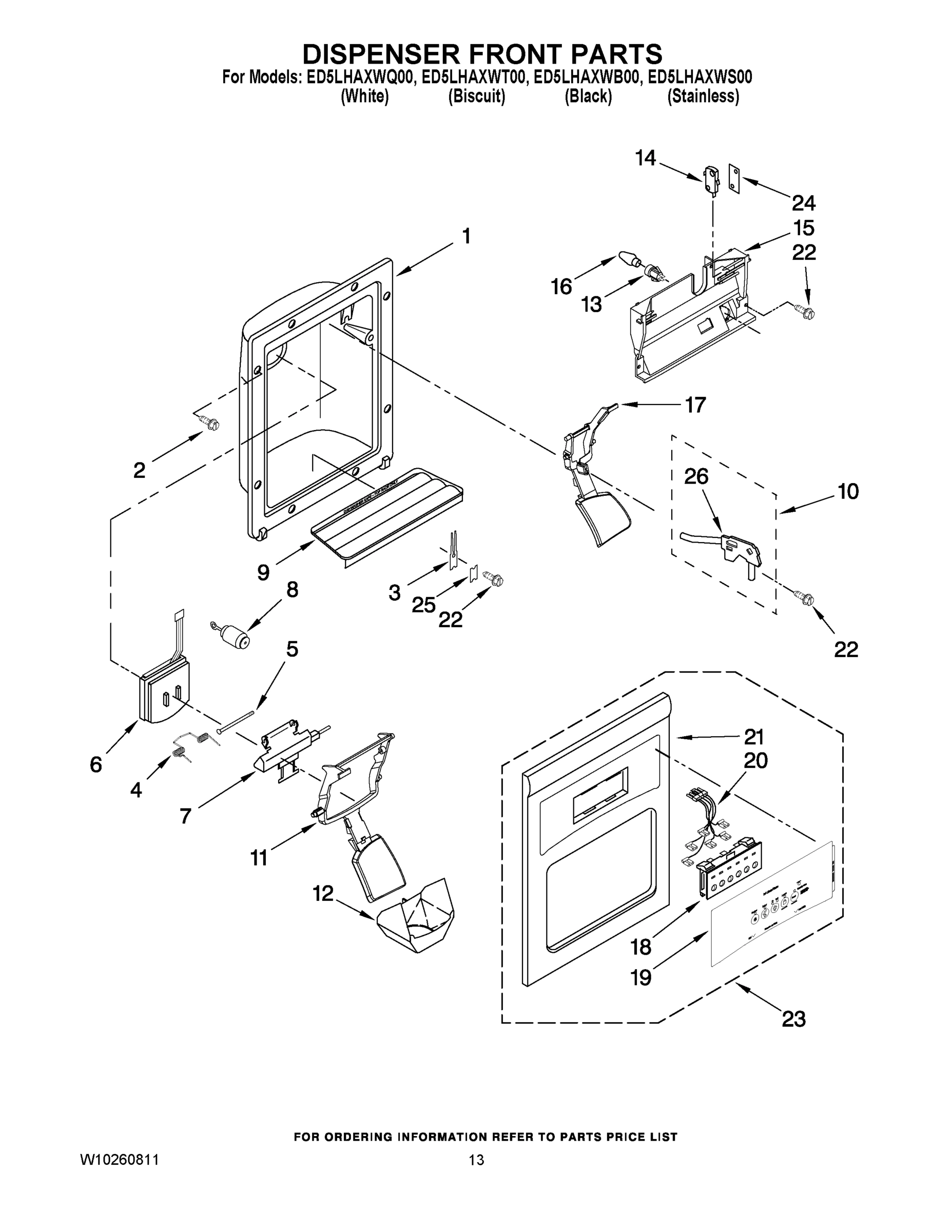 08 - DISPENSER FRONT PARTS