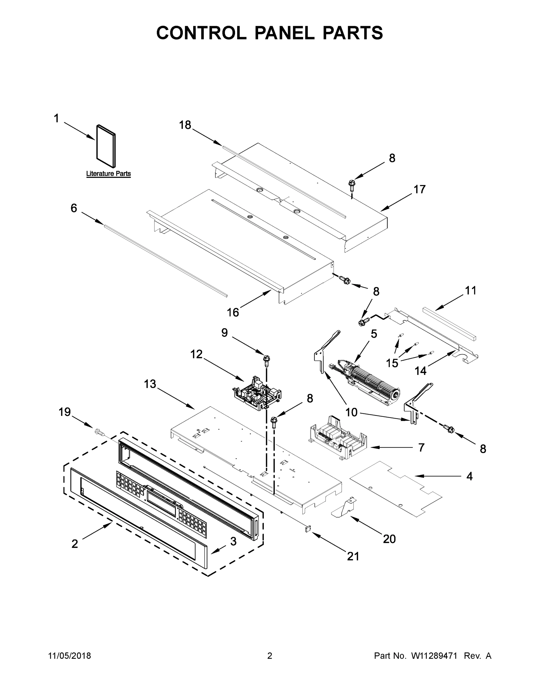 02 - CONTROL PANEL PARTS