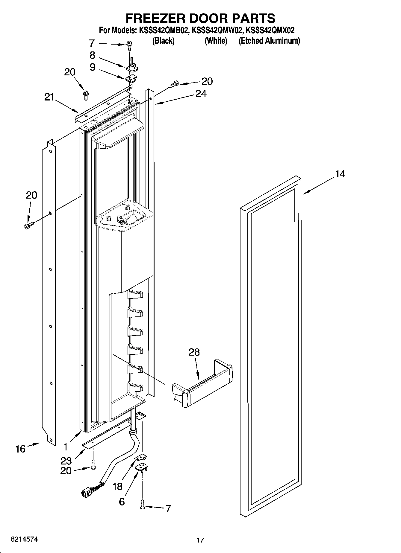 11 - FREEZER DOOR PARTS